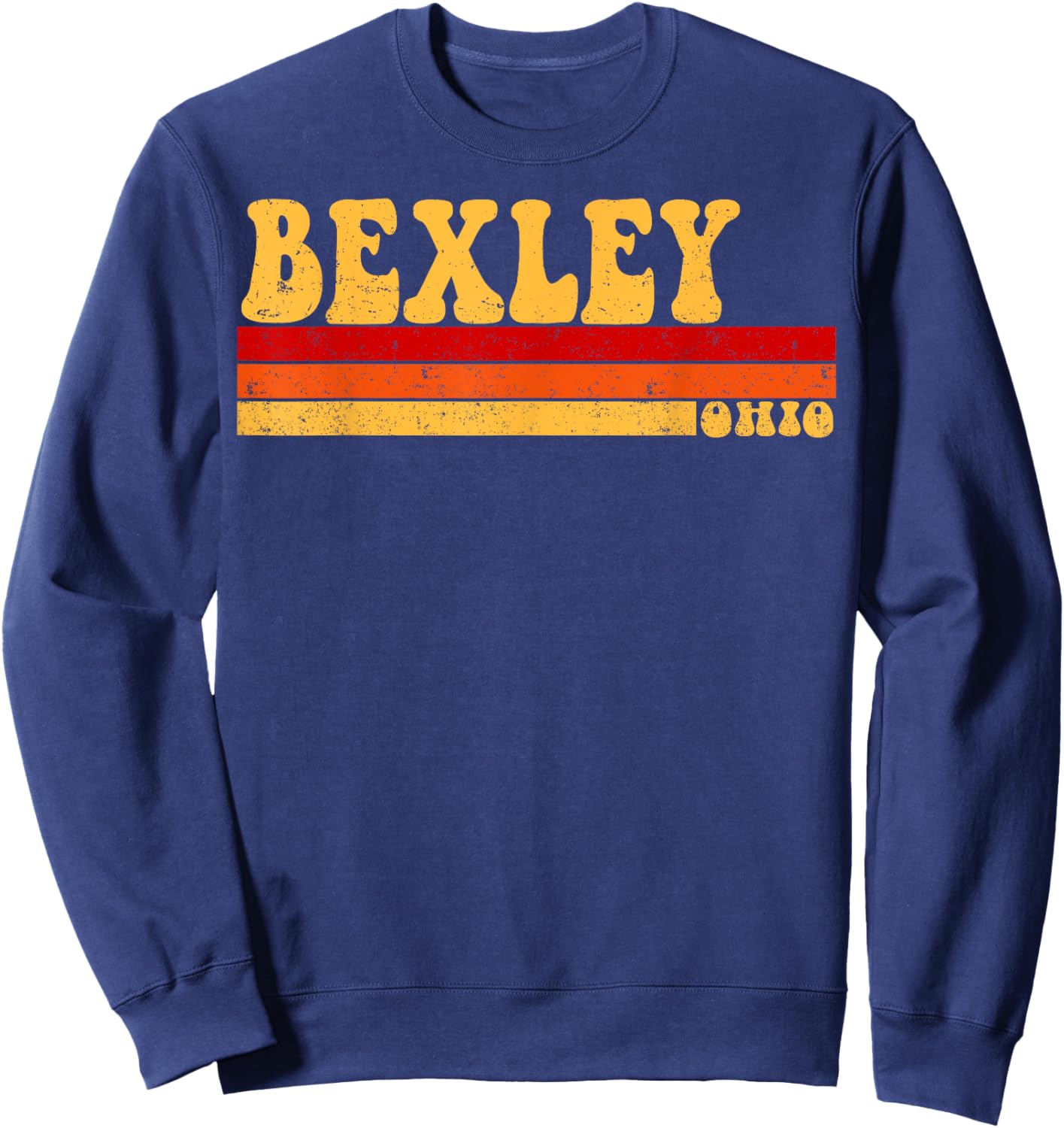 BEXLEY Ohio City Vintage Roots Retro Design 70s 80s Sweatshirt - Sweatshirt | Navy