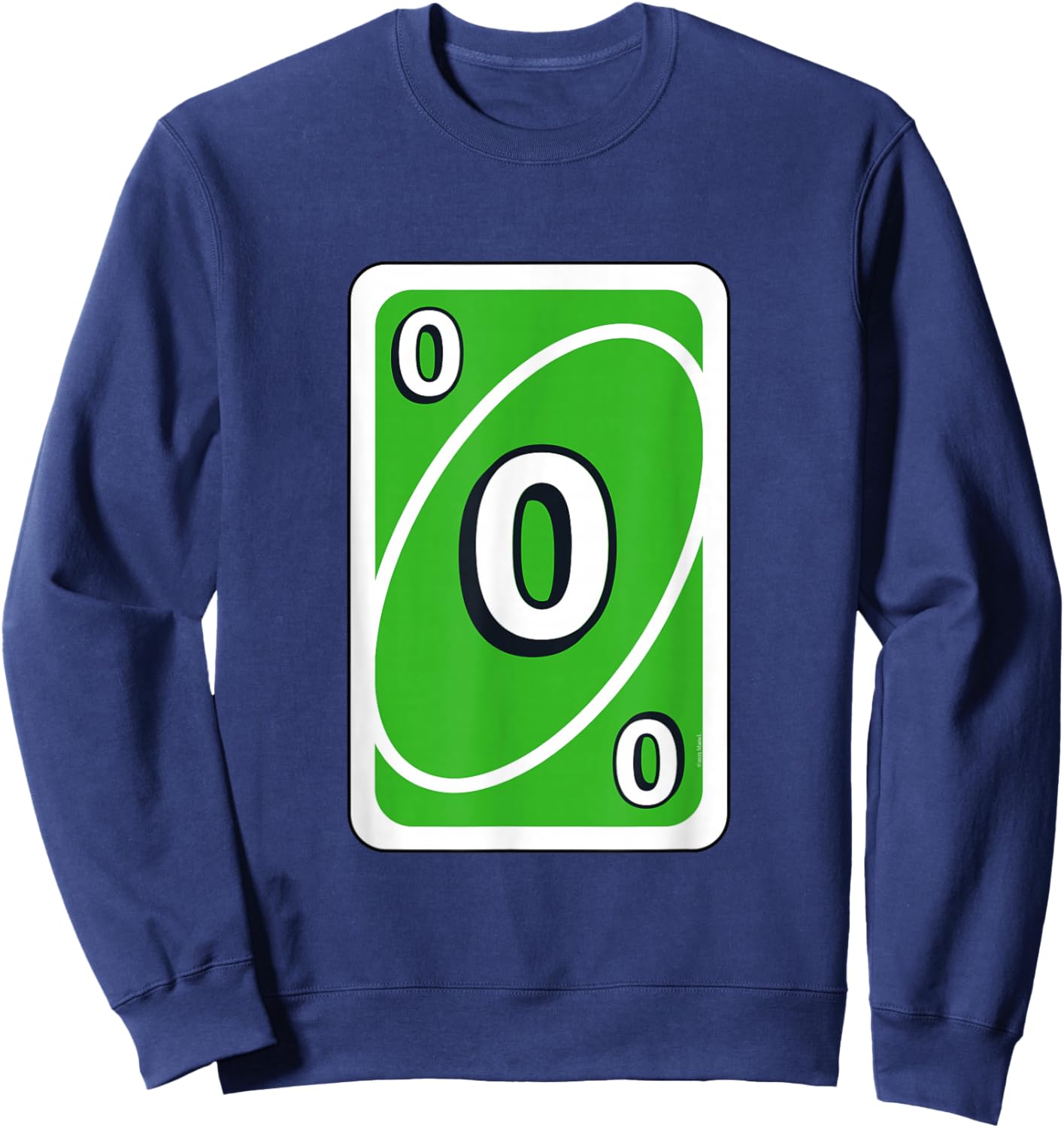 UNO Halloween Green 0" Card Sweatshirt - Sweatshirt | Navy