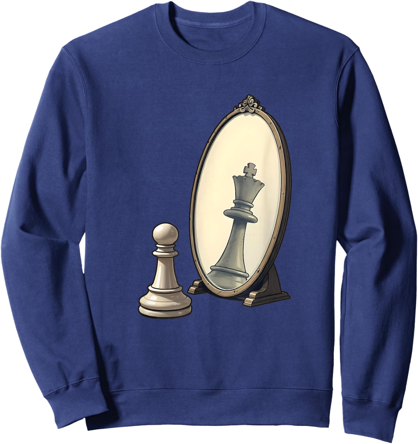 Chess - Chess Player Board Game Peices Sweatshirt - Sweatshirt | Navy