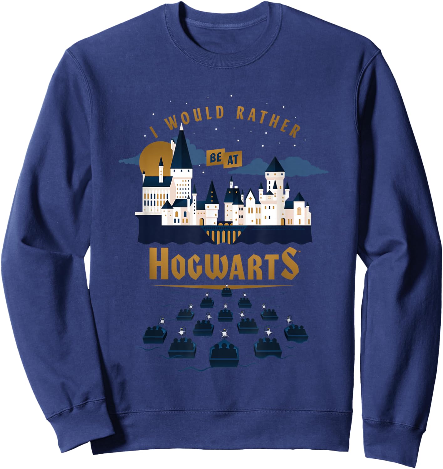 Harry Potter I Would Rather Be At Hogwarts Sweatshirt - Sweatshirt | Navy