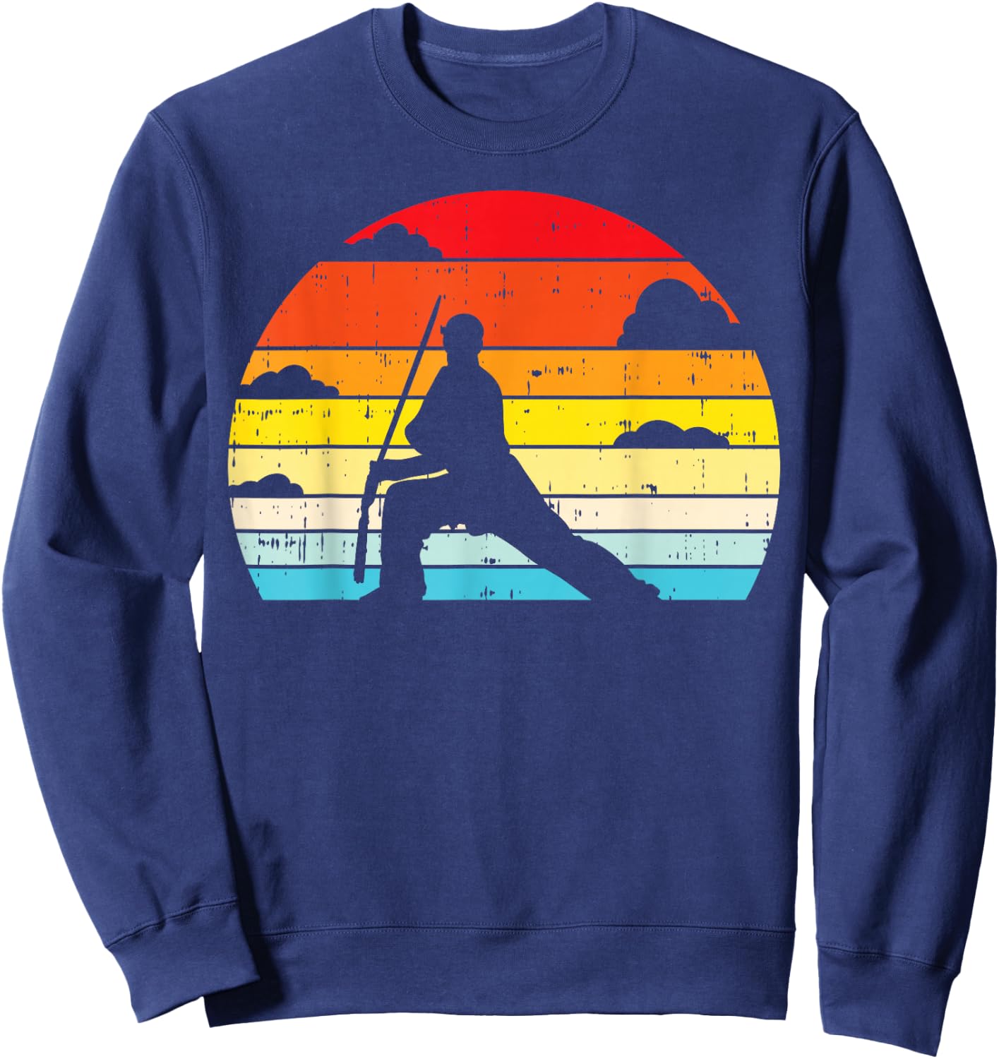 Shaolin Kung Fu Forward Pose Retro Chinese Martial Arts Gift Sweatshirt - Sweatshirt | Navy