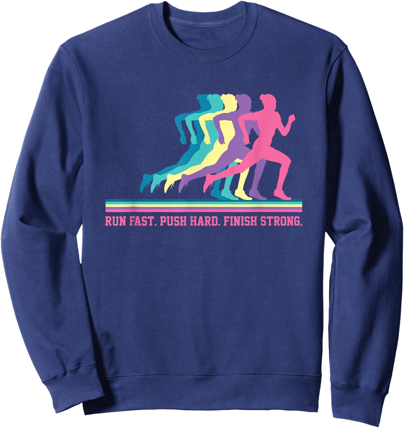 Women's Running Athletics Runner Motivation Training Sweatshirt - Sweatshirt | Navy