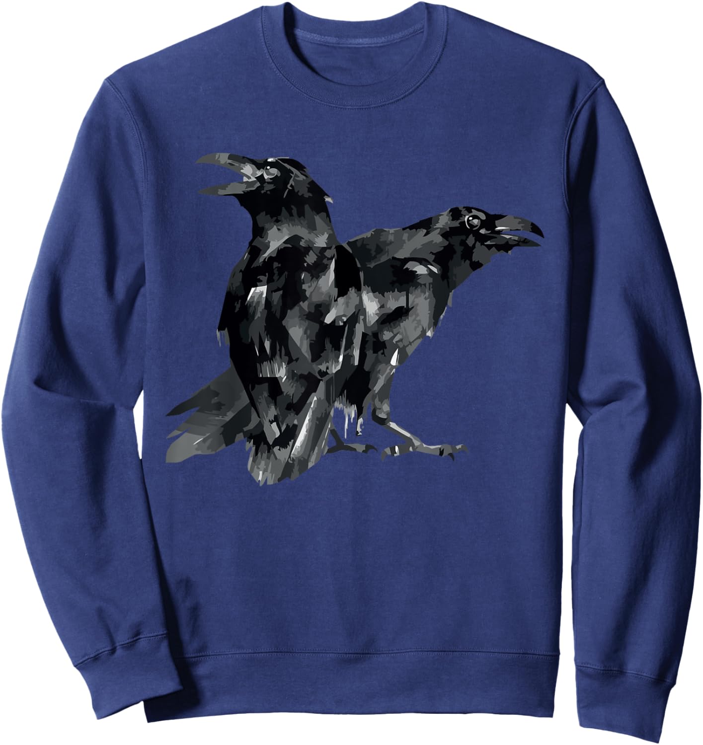 Murder Of Crows Raven Birds Sweatshirt - Sweatshirt | Navy