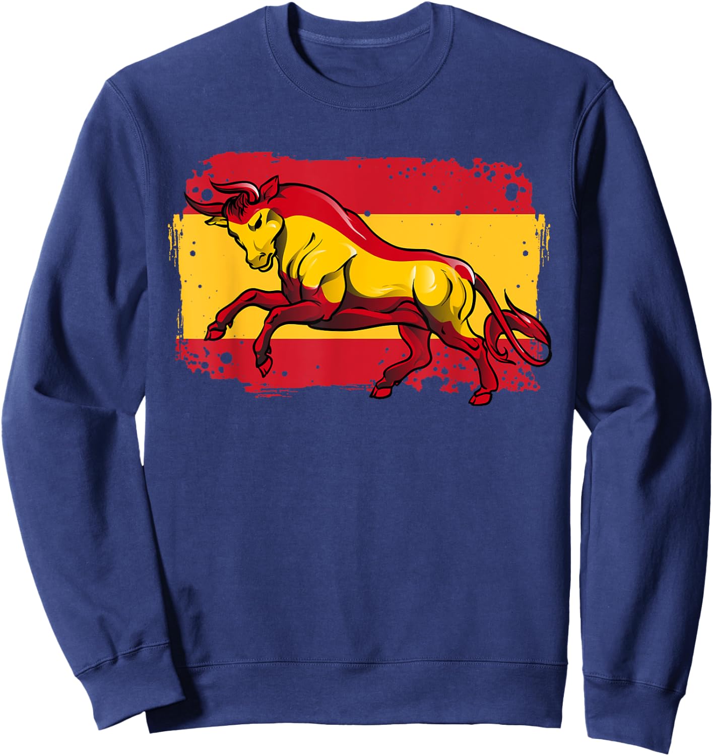 Spanish Bull | Proud Spaniard | Spain Flag Toro Español Sweatshirt - Sweatshirt | Navy