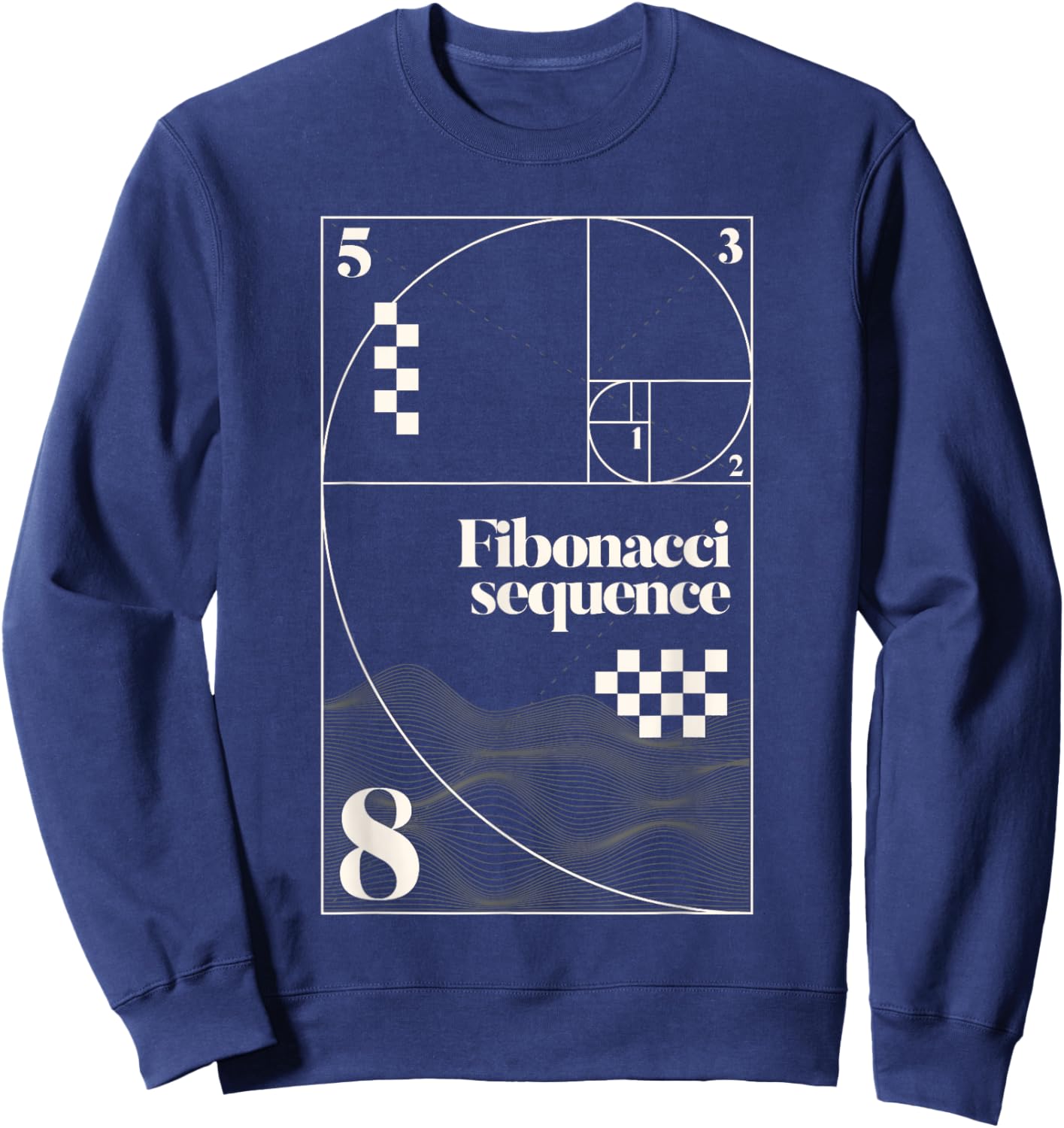 Fibonacci Sequence Golden Ratio Mathematics Sweatshirt - Sweatshirt | Navy
