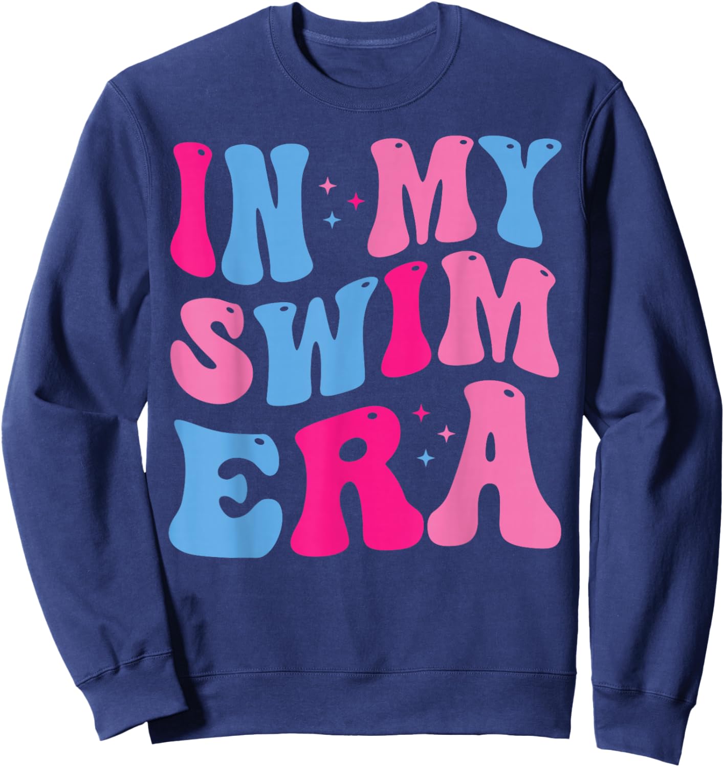 Retro In My Swim Era Swimming Swimmers Women Men Kids Sweatshirt - Sweatshirt | Navy