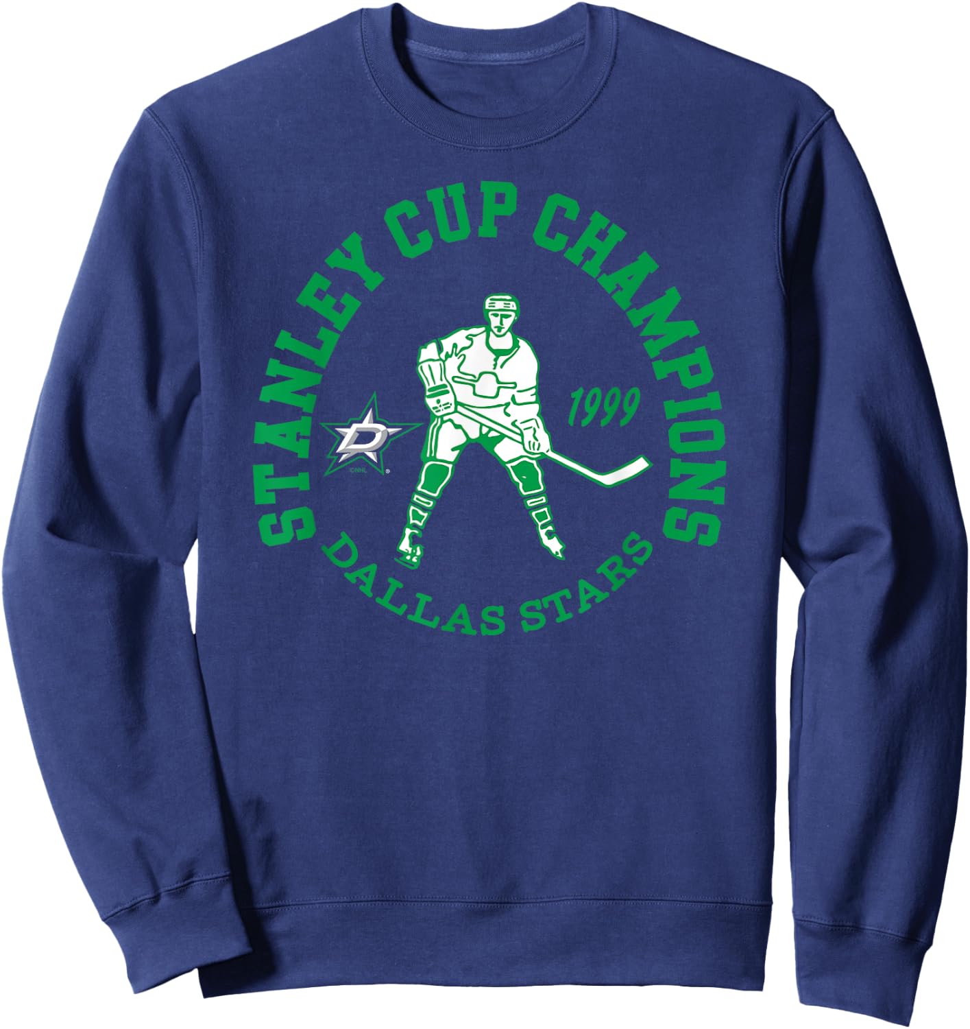 Dallas Stars Stanley Cup Champions 1999 Black Sweatshirt - Sweatshirt | Navy