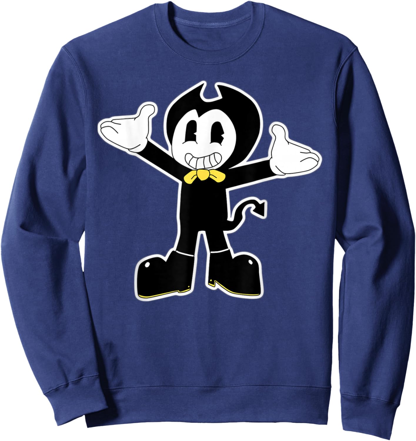 Bendy Little Devil Darlin Vintage Cartoon Sweatshirt - Sweatshirt | Navy