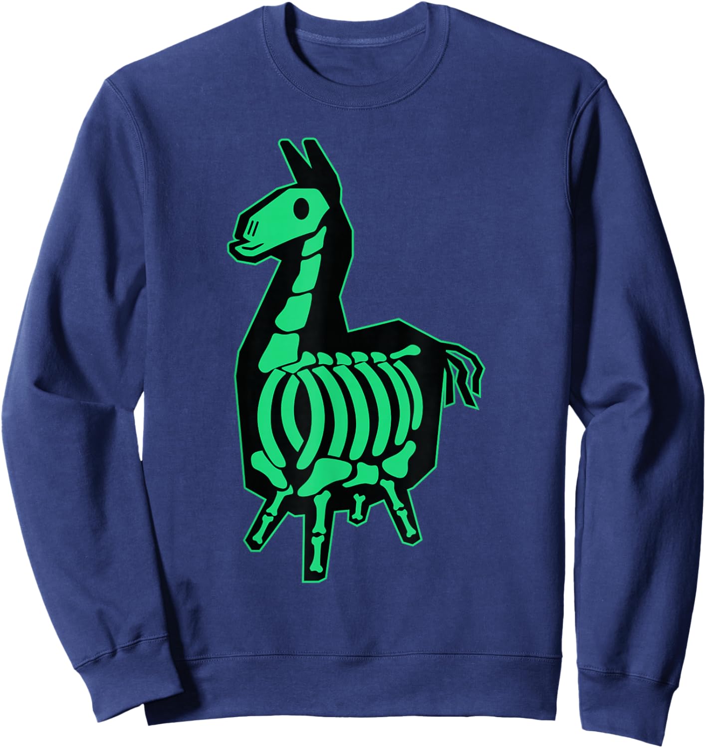Fortnite Neon Color X-Ray Llama Center Icon Sweatshirt - Sweatshirt | Navy