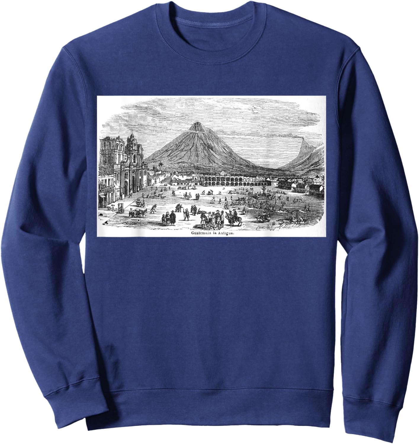 Antigua City Guatemala Vintage Sweatshirt - Sweatshirt | Navy