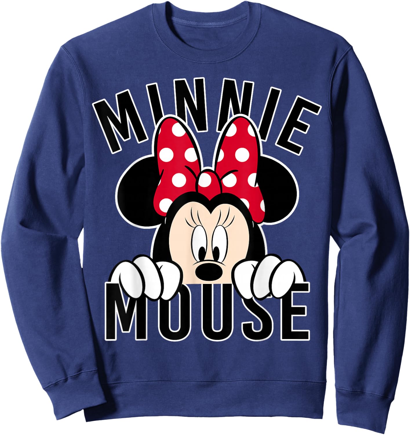 Disney - Minnie Rock the Dots Peeking Minnie Sweatshirt - Sweatshirt | Navy