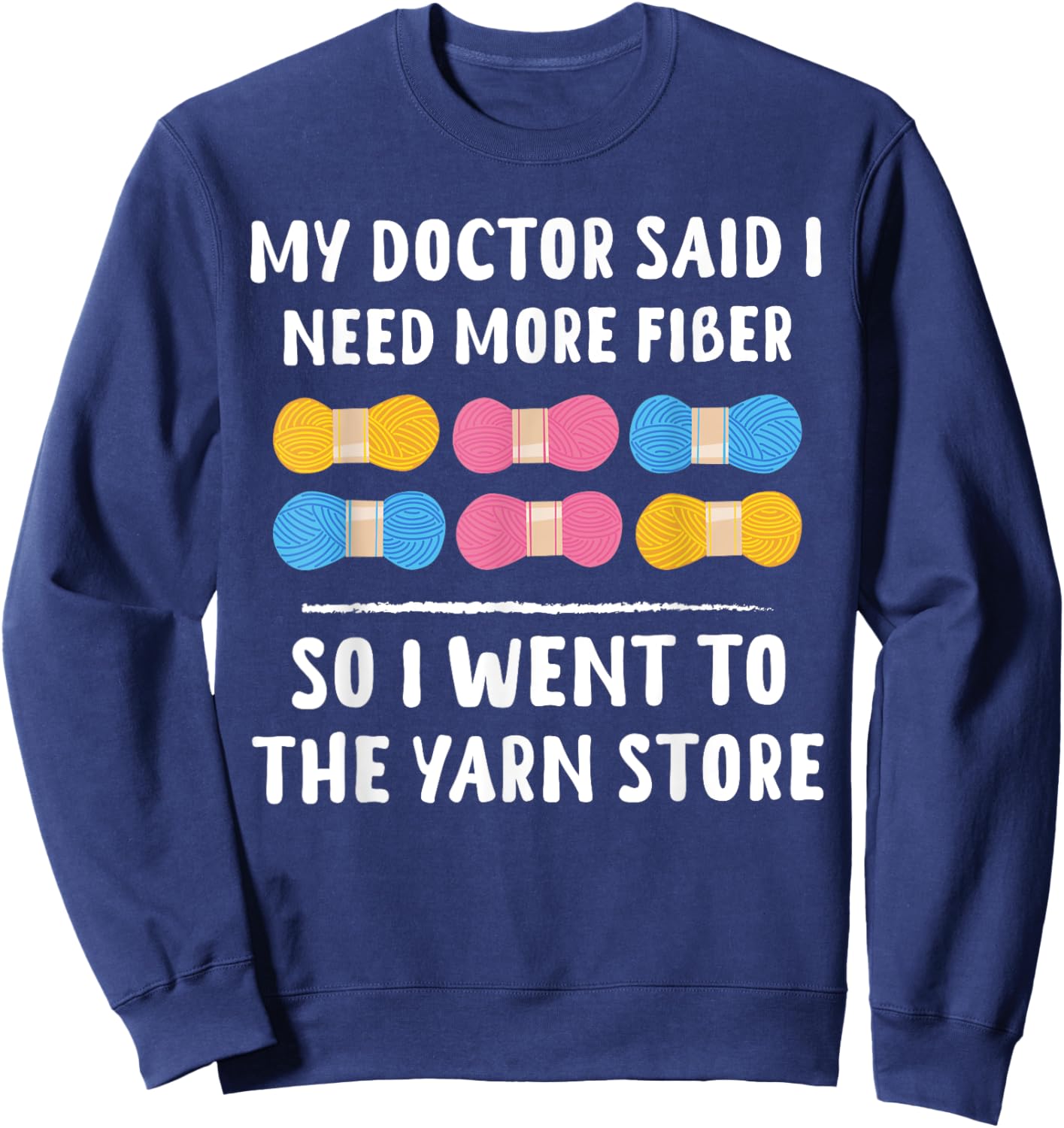 Funny Crochet Crocheting Gifts Crocheter Knitting Sweatshirt - Sweatshirt | Navy