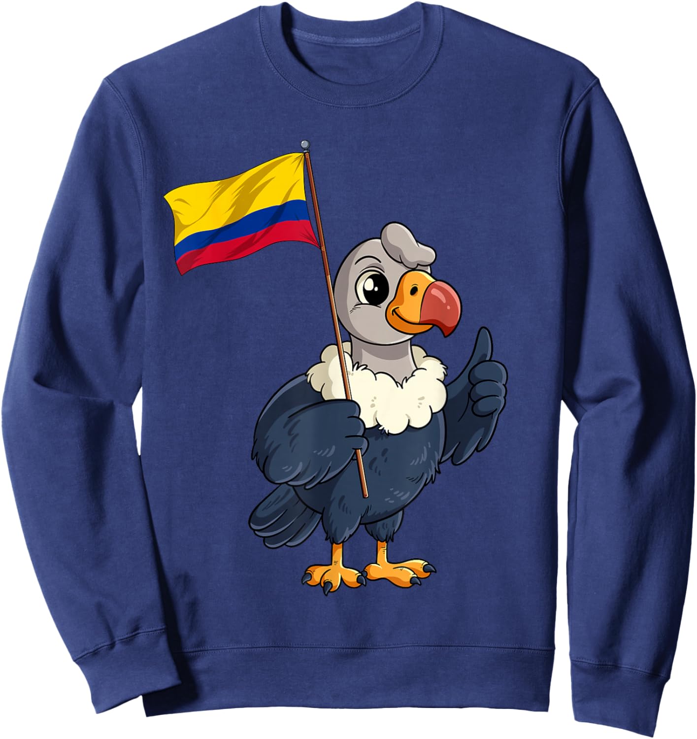Andean Condor Colombia Flag Sweatshirt - Sweatshirt | Navy