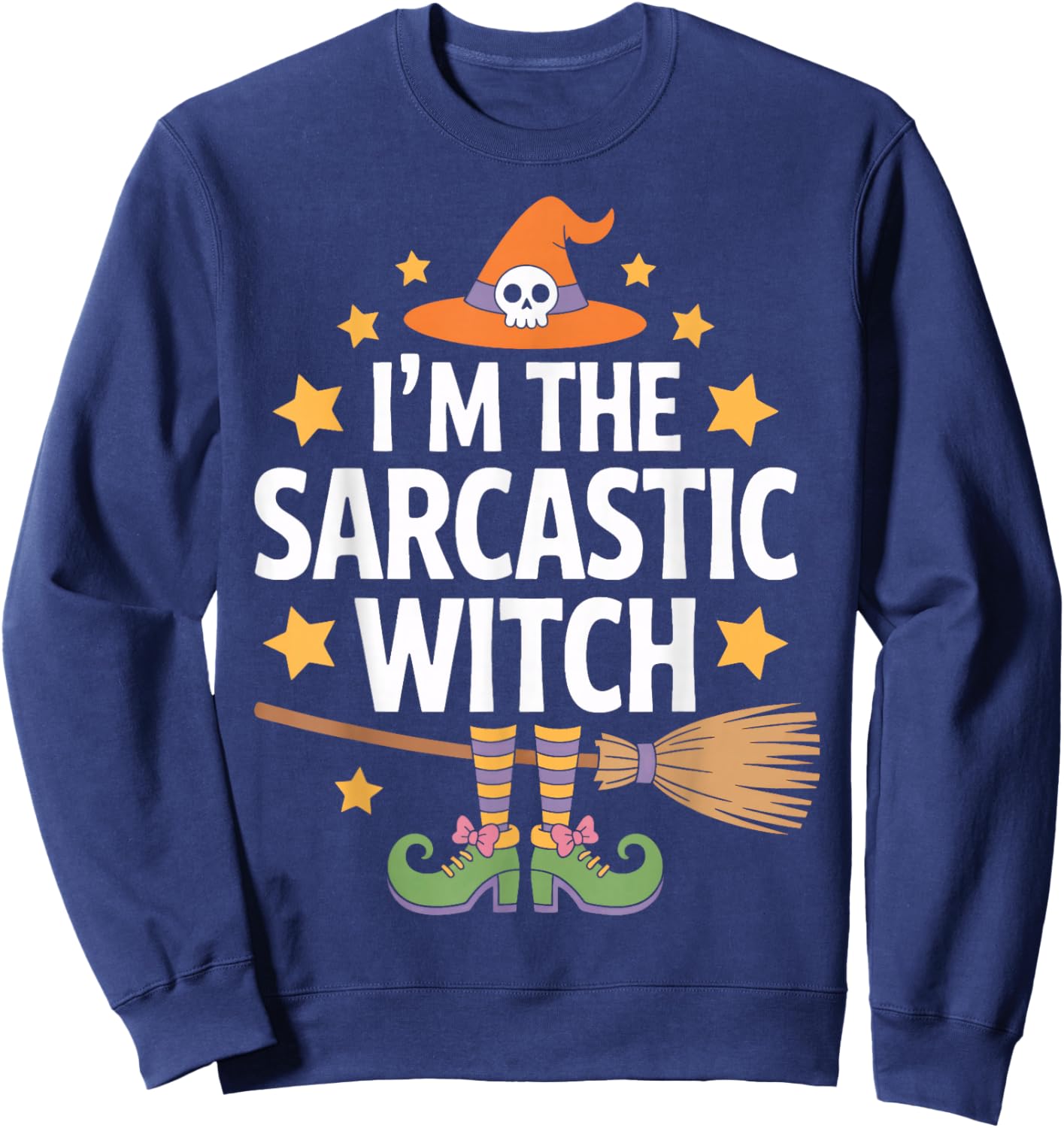 Halloween I'm The Sarcastic Witch for Sarcastic Women Sweatshirt - Sweatshirt | Navy