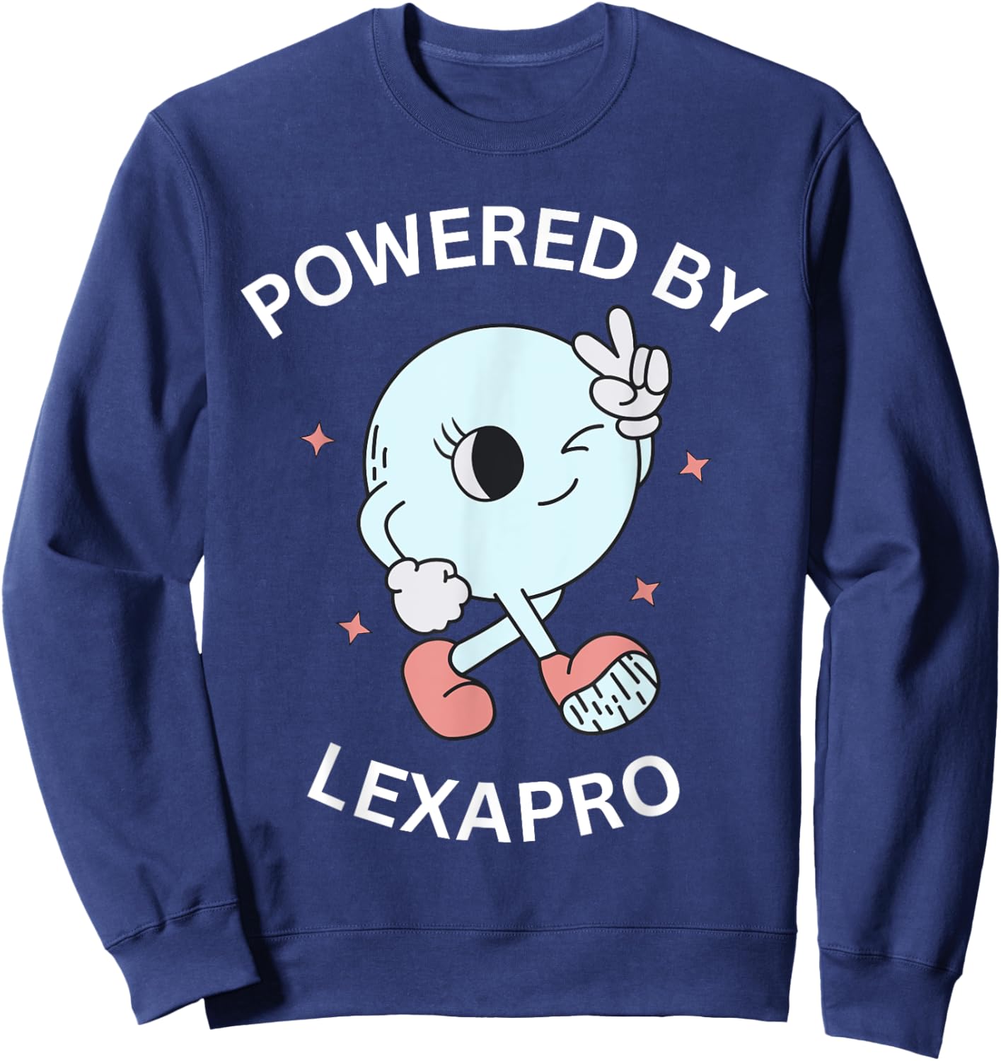 Powered By Lexapro Sweatshirt - Sweatshirt | Navy