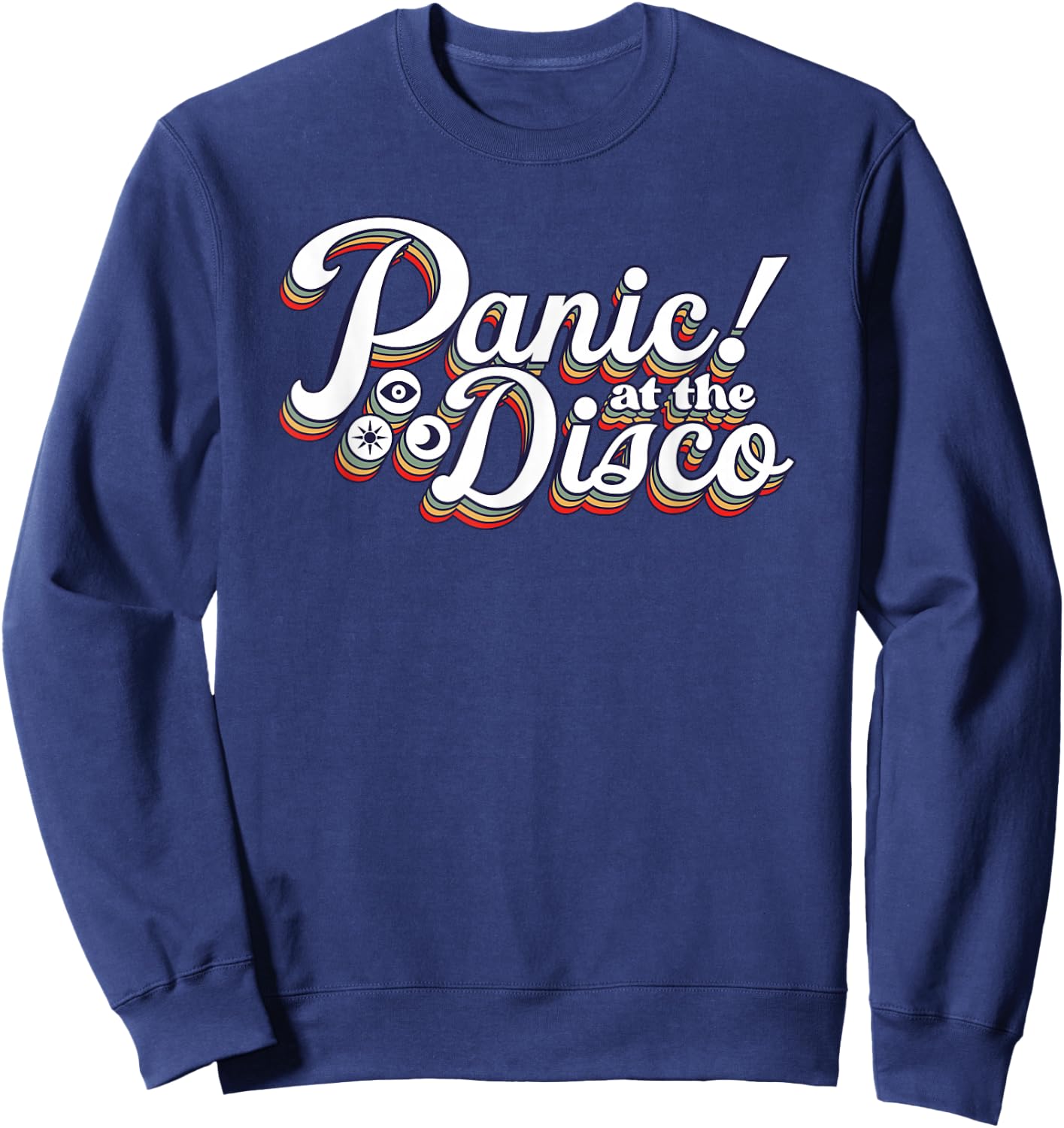 Panic! at The Disco - Rainbow Logo Sweatshirt - Sweatshirt | Navy