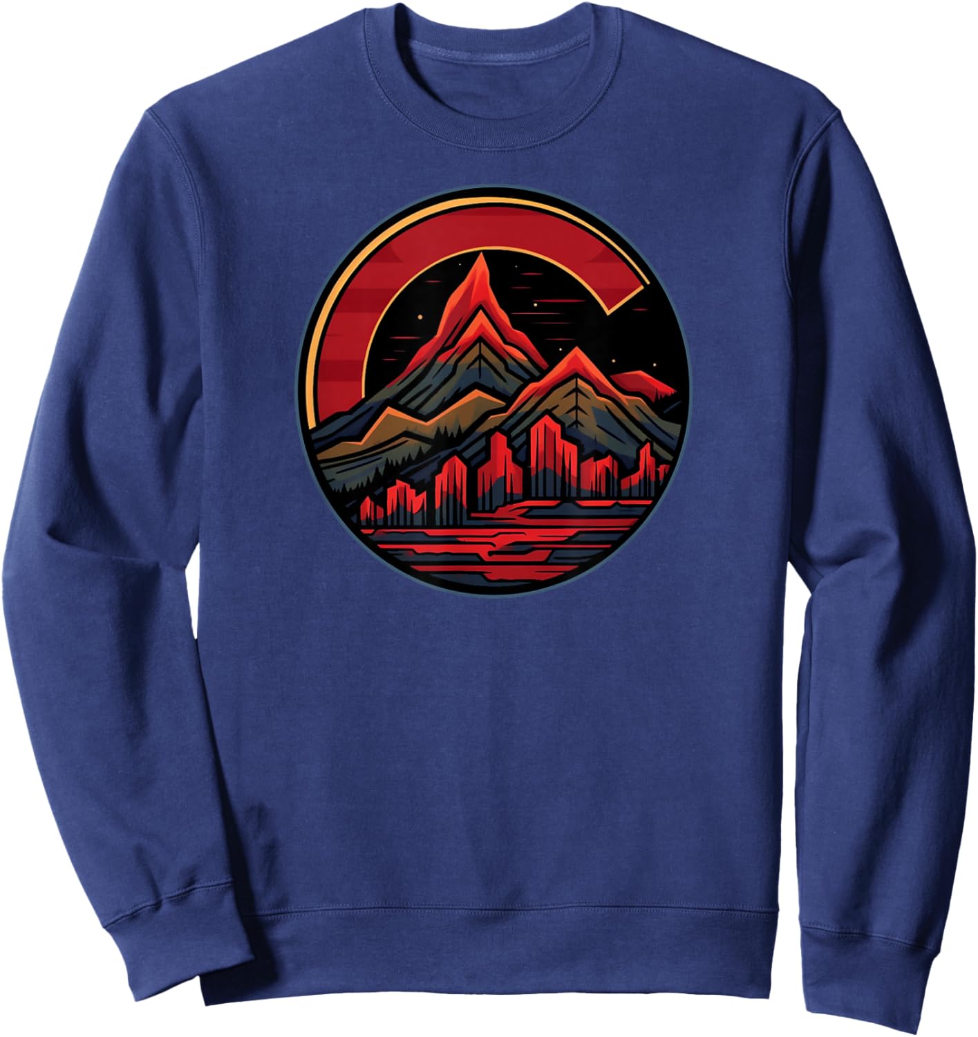 Red Rocks Amphitheater - Colorado State Flag Sweatshirt - Sweatshirt | Navy