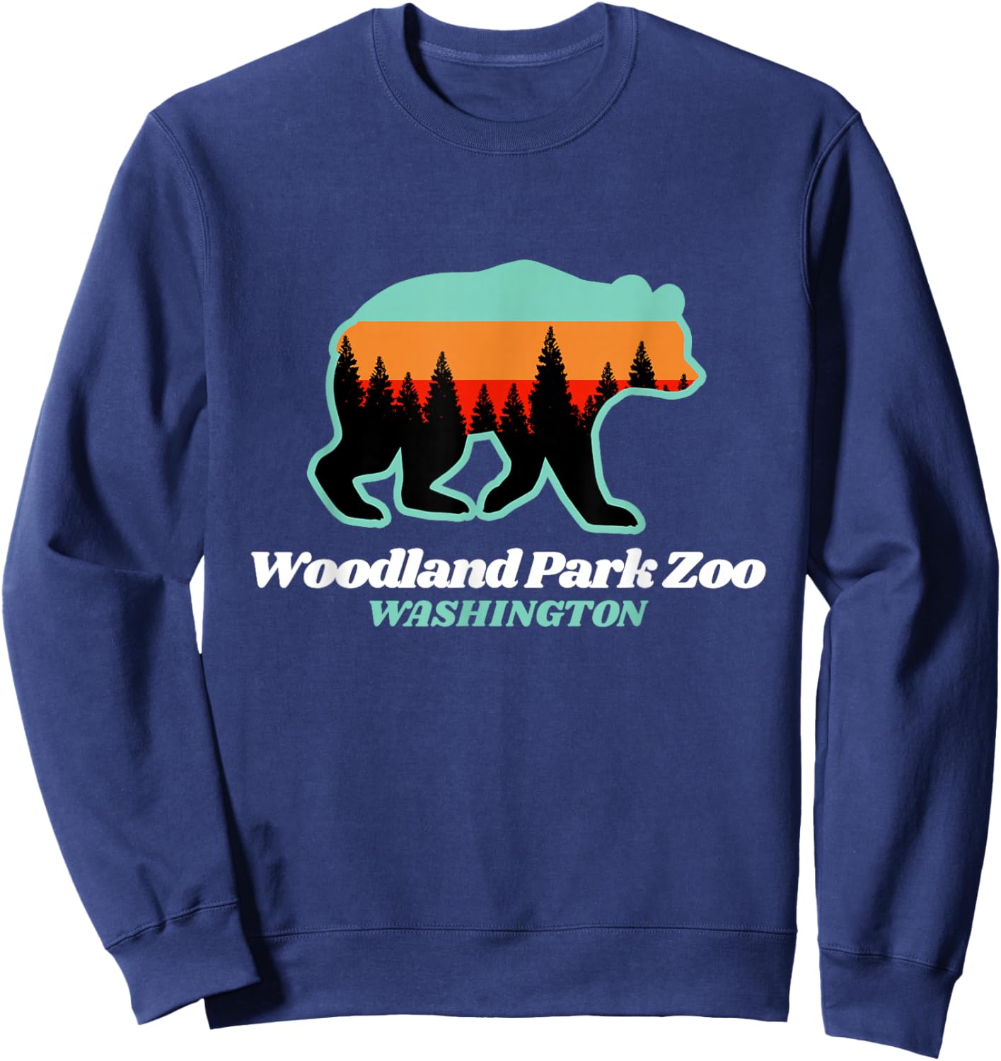 Woodland Park Zoo Washington Tourist Sweatshirt - Sweatshirt | Navy