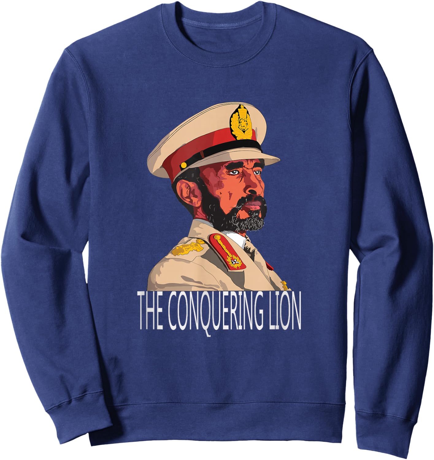 Haile Selassie Portrait Sweatshirt - Sweatshirt | Navy