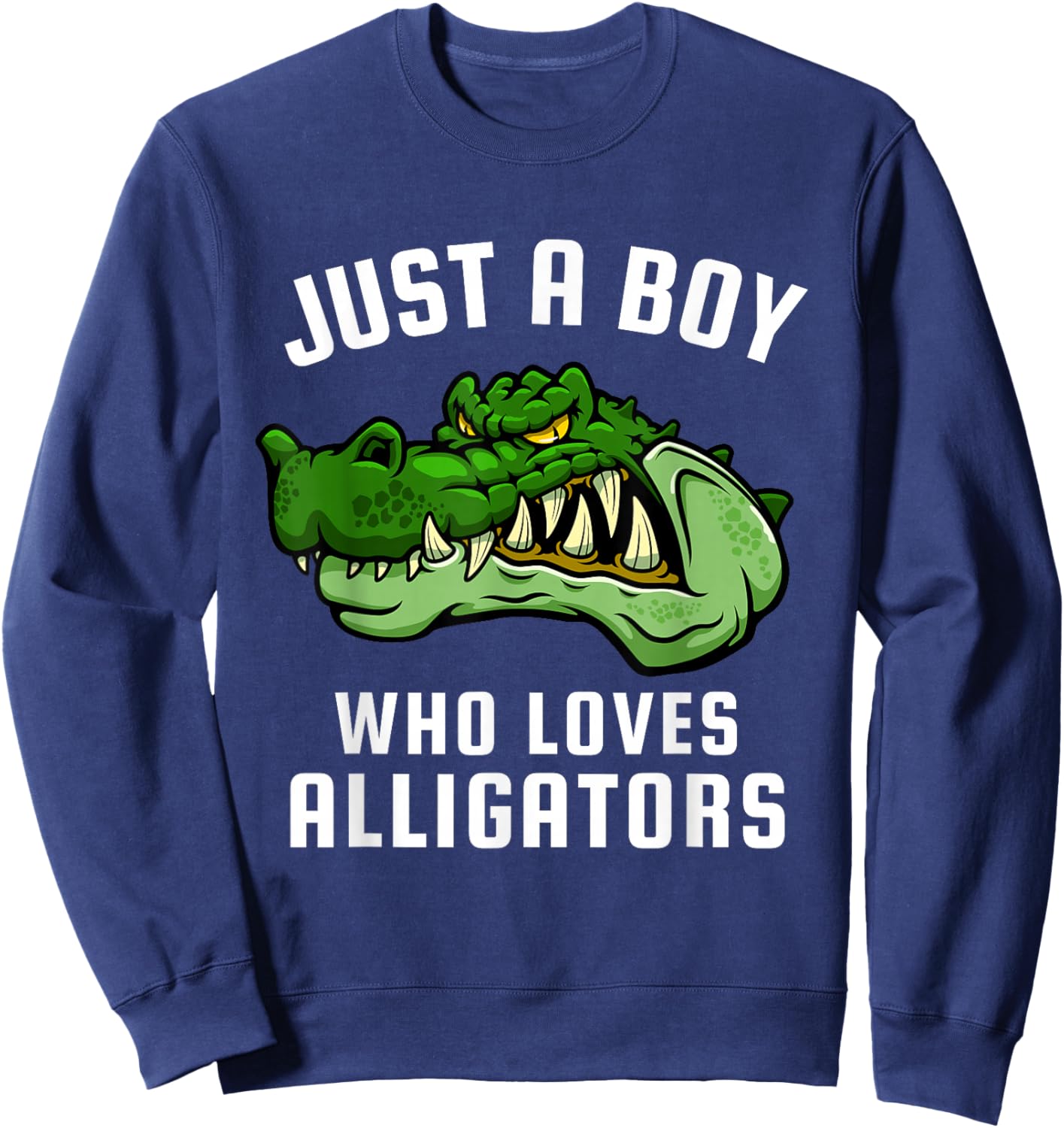 Just a Boy Who Loves Alligators Sweatshirt - Sweatshirt | Navy