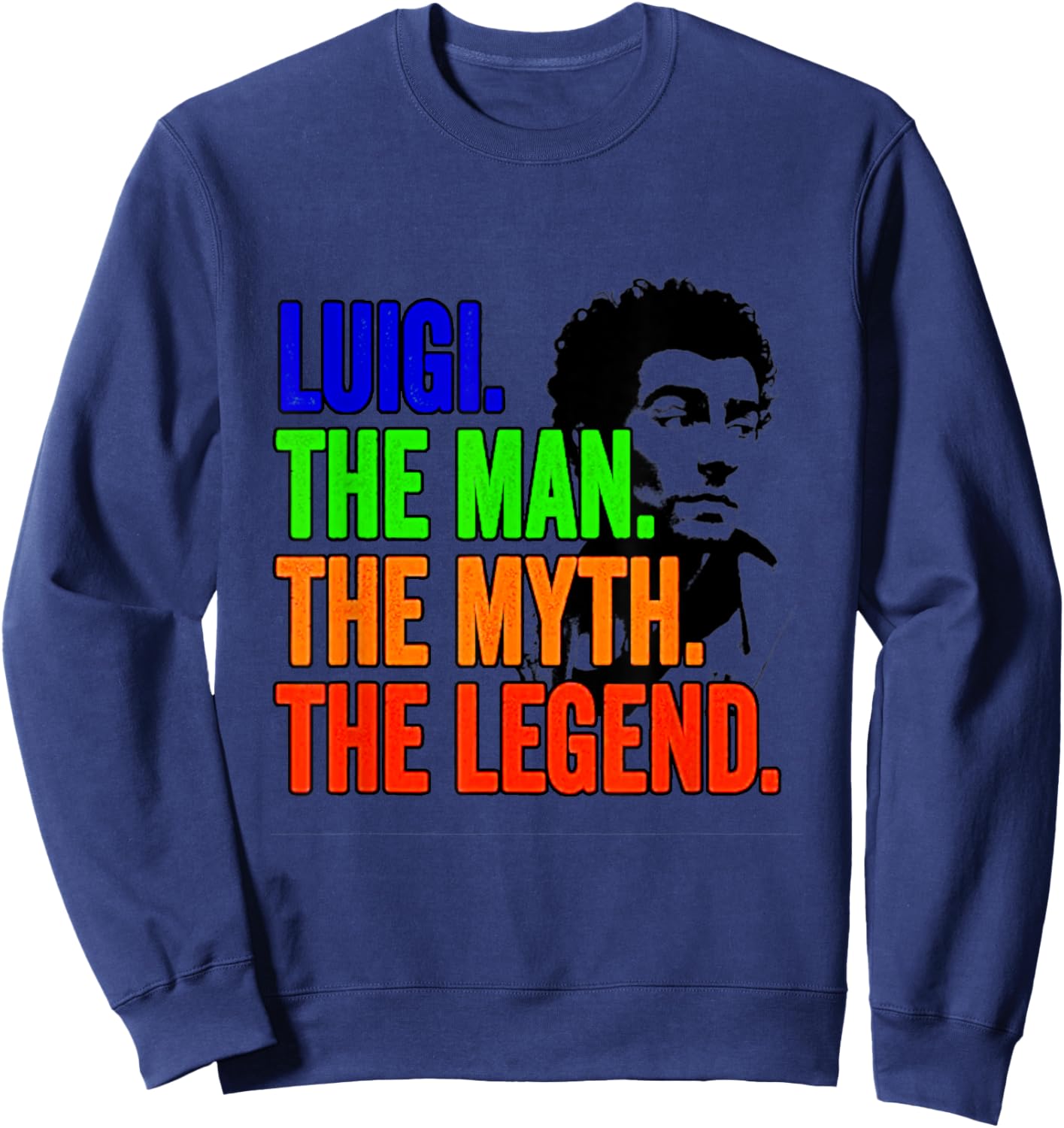 Luigi The Man The Myth The Legend Sweatshirt - Sweatshirt | Navy
