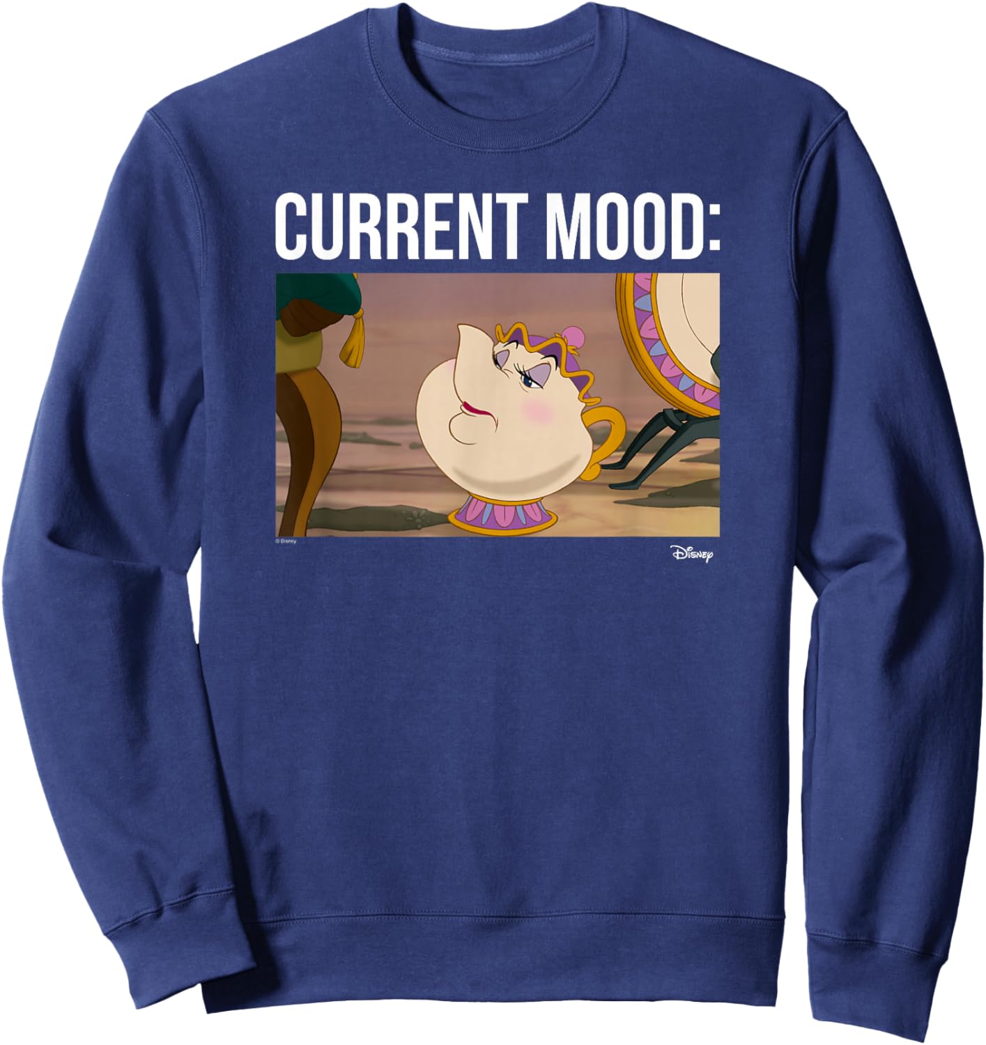 Disney Princess - Mrs. Potts Current Mood Sweatshirt - Sweatshirt | Navy