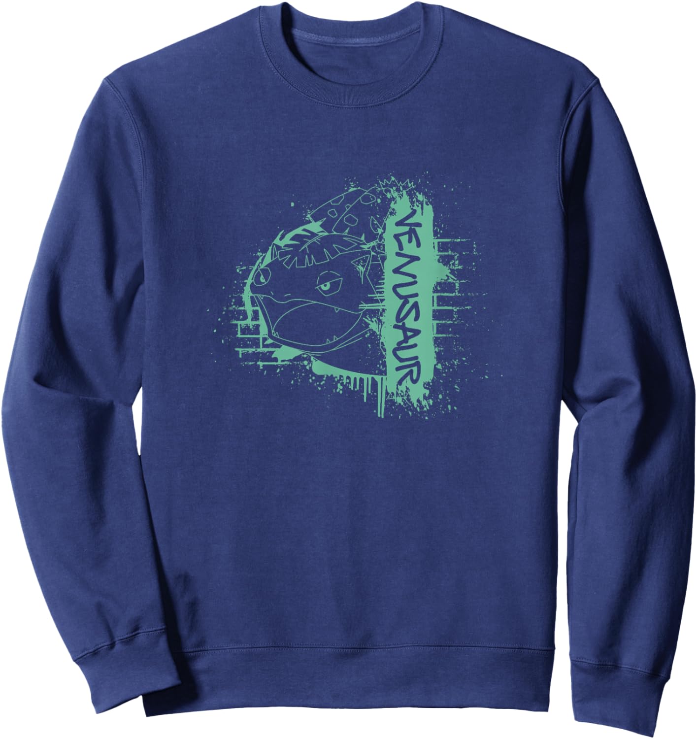 Pokémon Venusaur Final Form Graffiti Brick Line Art Sweatshirt - Sweatshirt | Navy