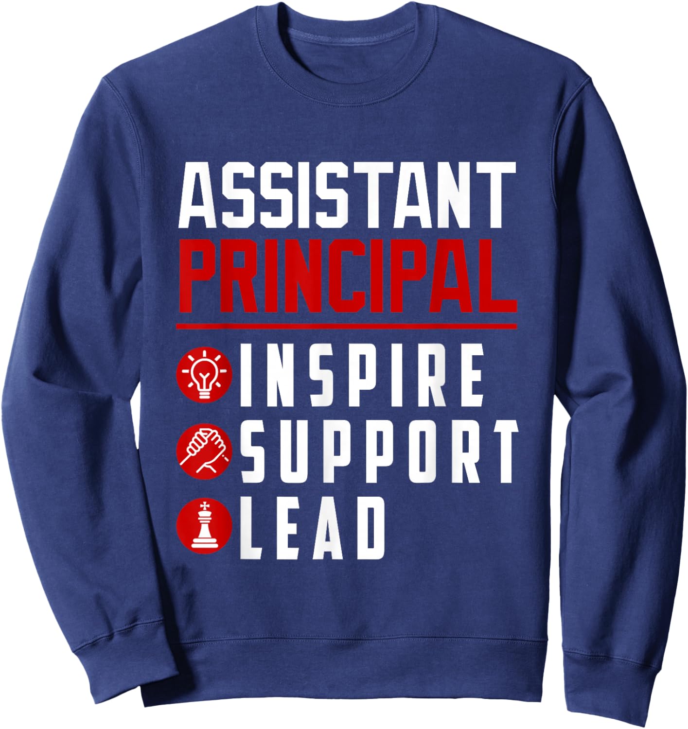 Vintage Assistant Principal Inspire Support Lead Profession Sweatshirt - Sweatshirt | Navy