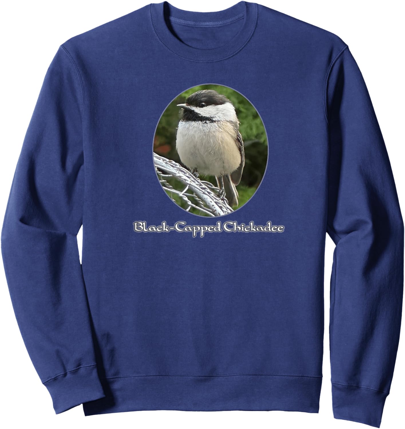 Black Capped Chickadee Sweatshirt - Sweatshirt | Navy