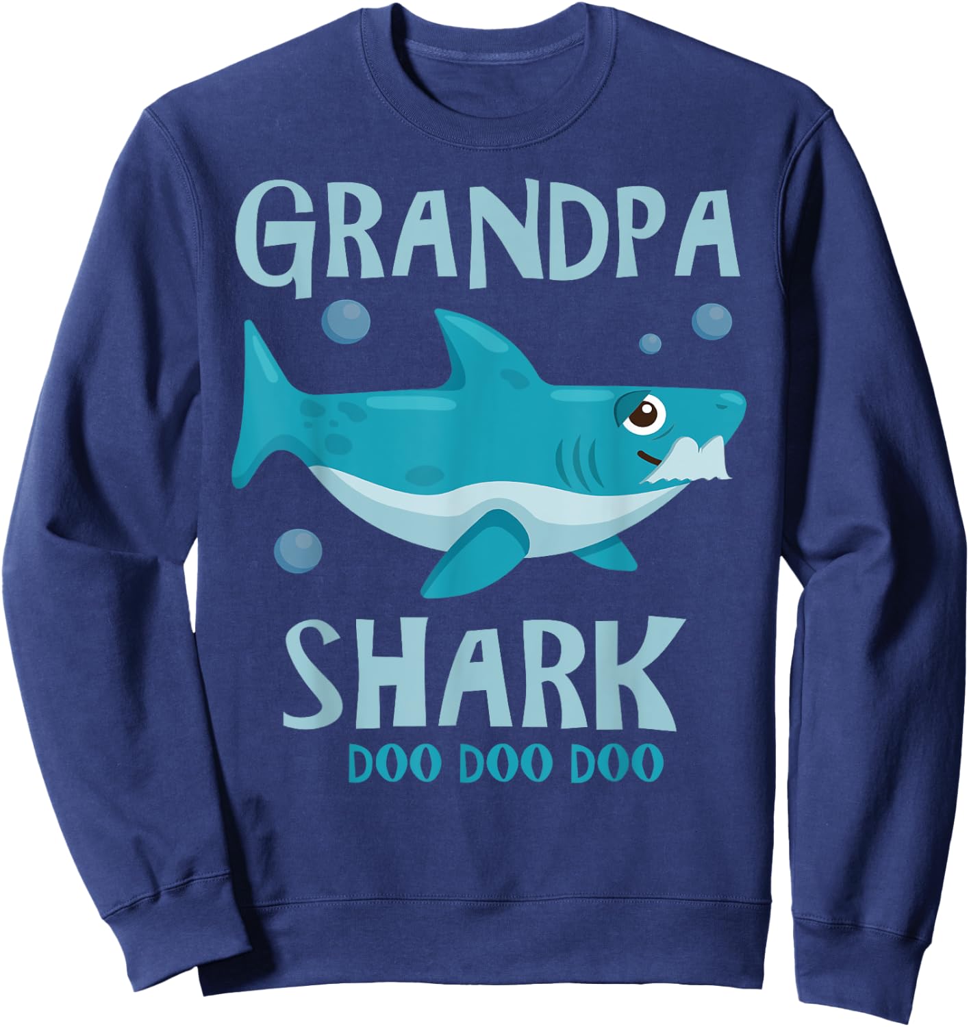 Grandpa Shark Sweatshirt - Sweatshirt | Navy