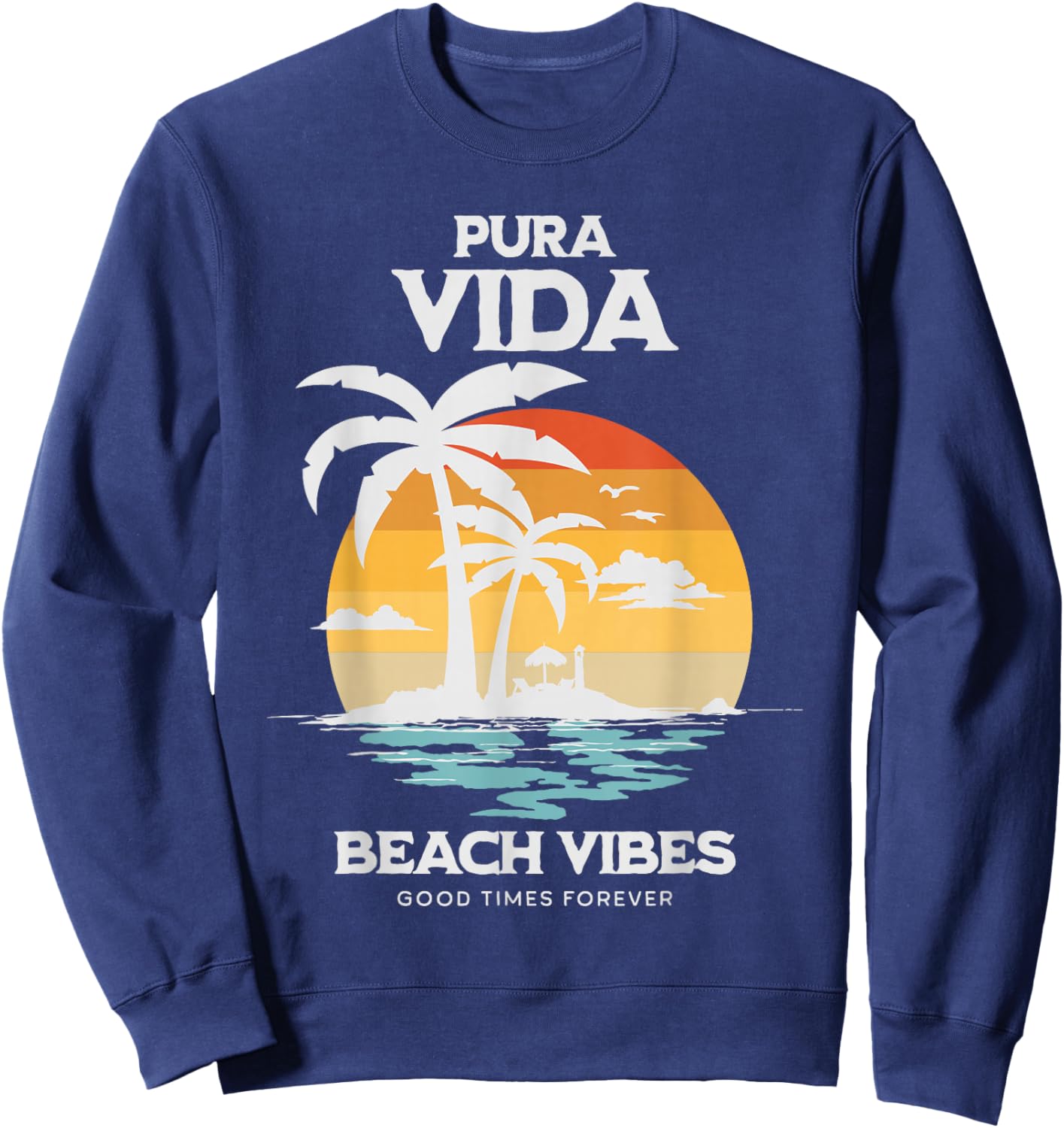 Pura Vida Surfing, Costa Rica, Surfing Pura Vida Sweatshirt - Sweatshirt | Navy