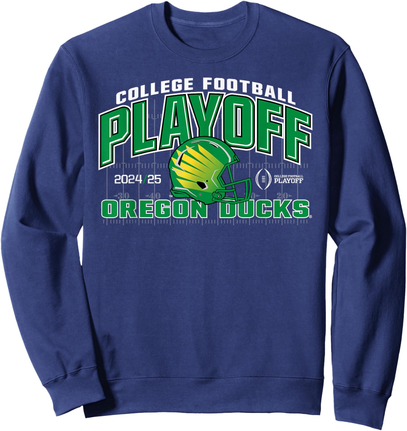 Elite Authentics Oregon Ducks -Adult College Football Playoff CFP 2024-2025 - Black, Short Sleeve, , Straight Fit, Adult Size 6/7 Sweatshirt - Sweatshirt | Navy