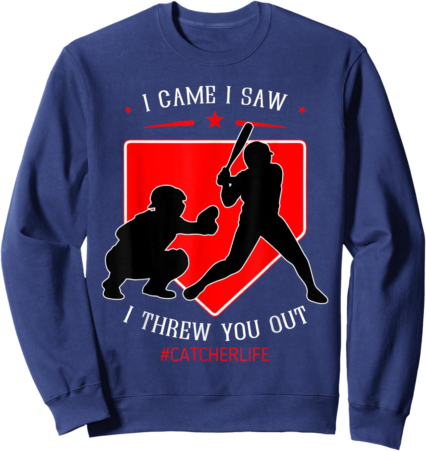 Softball Catcher Player Team Sport Ball Fielding Gloves Gift Sweatshirt - Sweatshirt | Navy