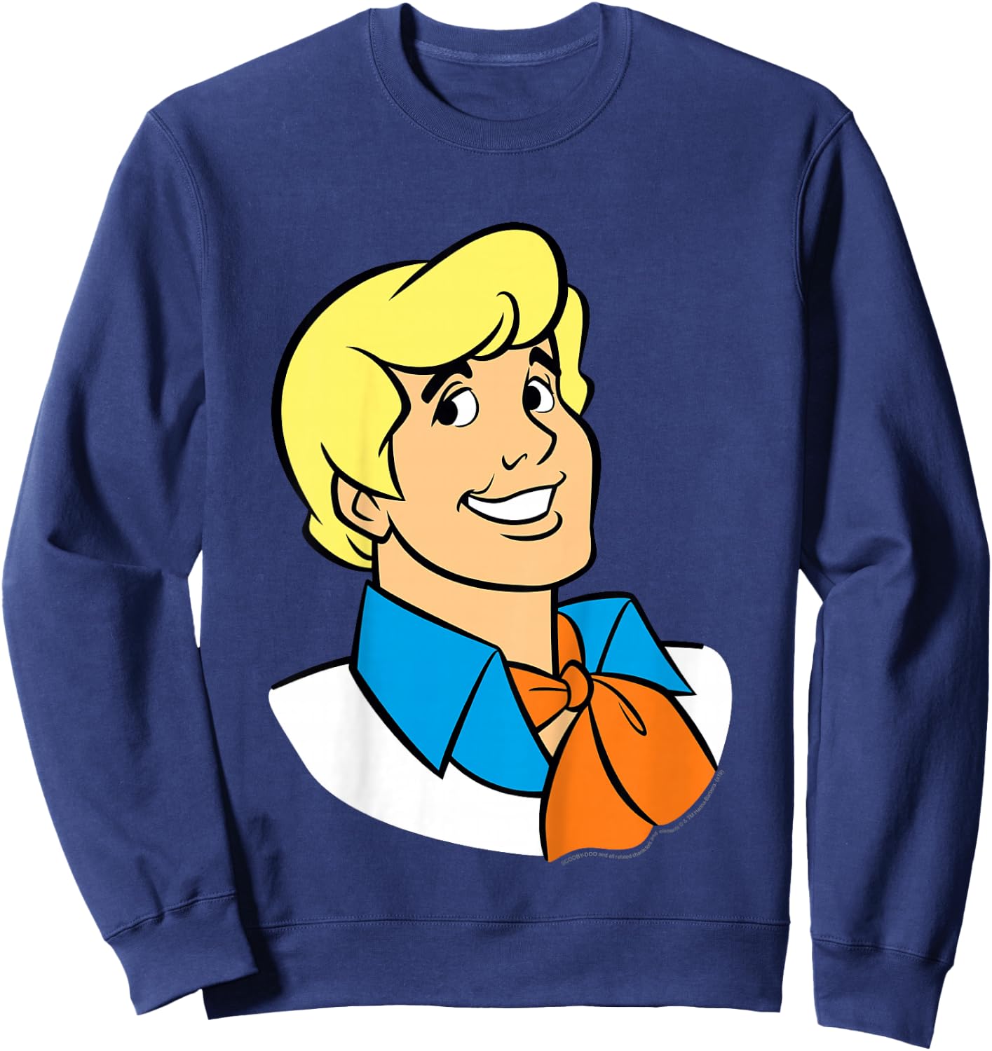 Kids Scooby-Doo Fred Big Face Sweatshirt - Sweatshirt | Navy
