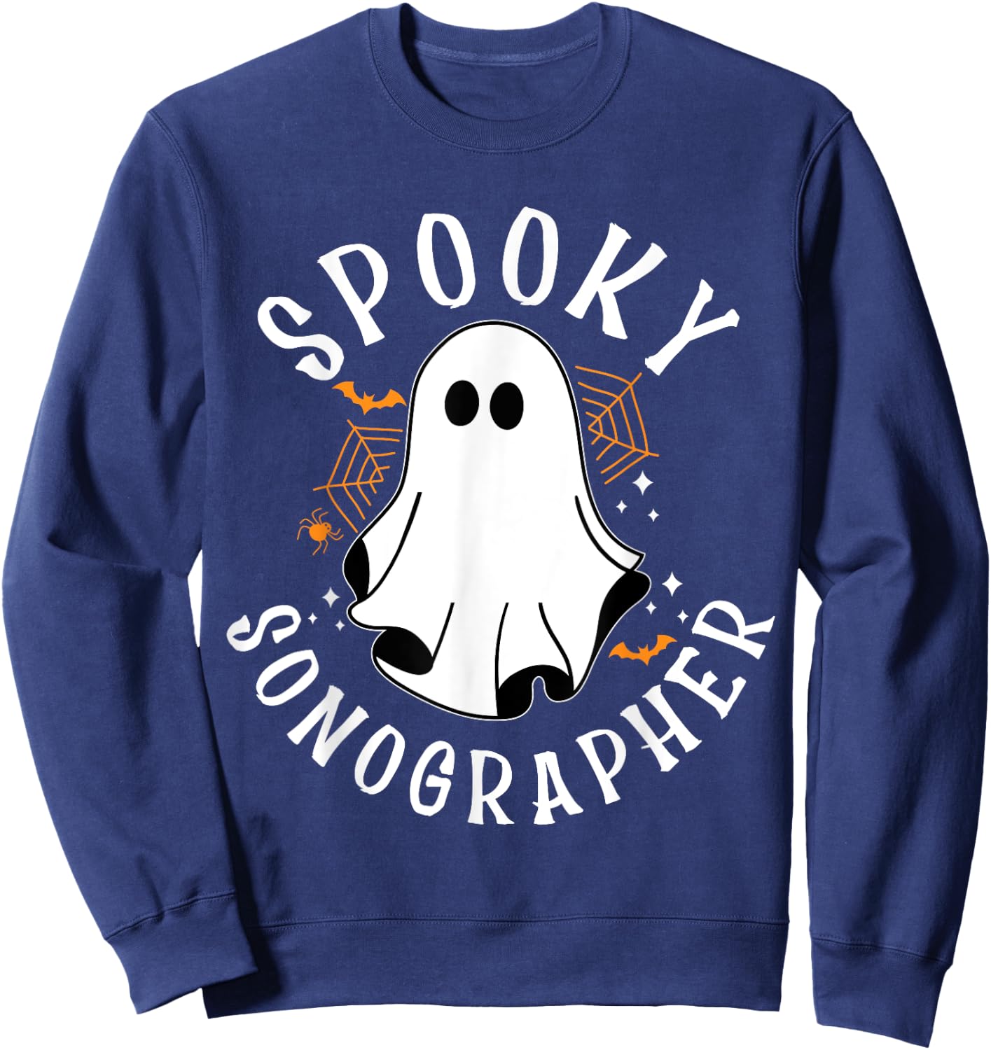 Spooky Sonographer, Halloween Sonography, Ultrasound Tech Sweatshirt - Sweatshirt | Navy