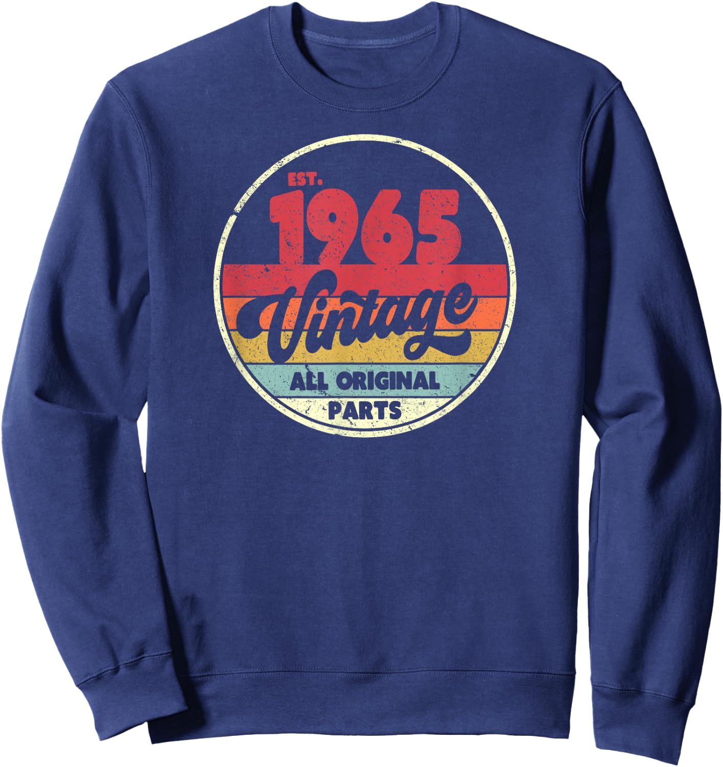 1965 Vintage Shirt, Birthday Gift . Retro Style Sweatshirt - Sweatshirt | Navy