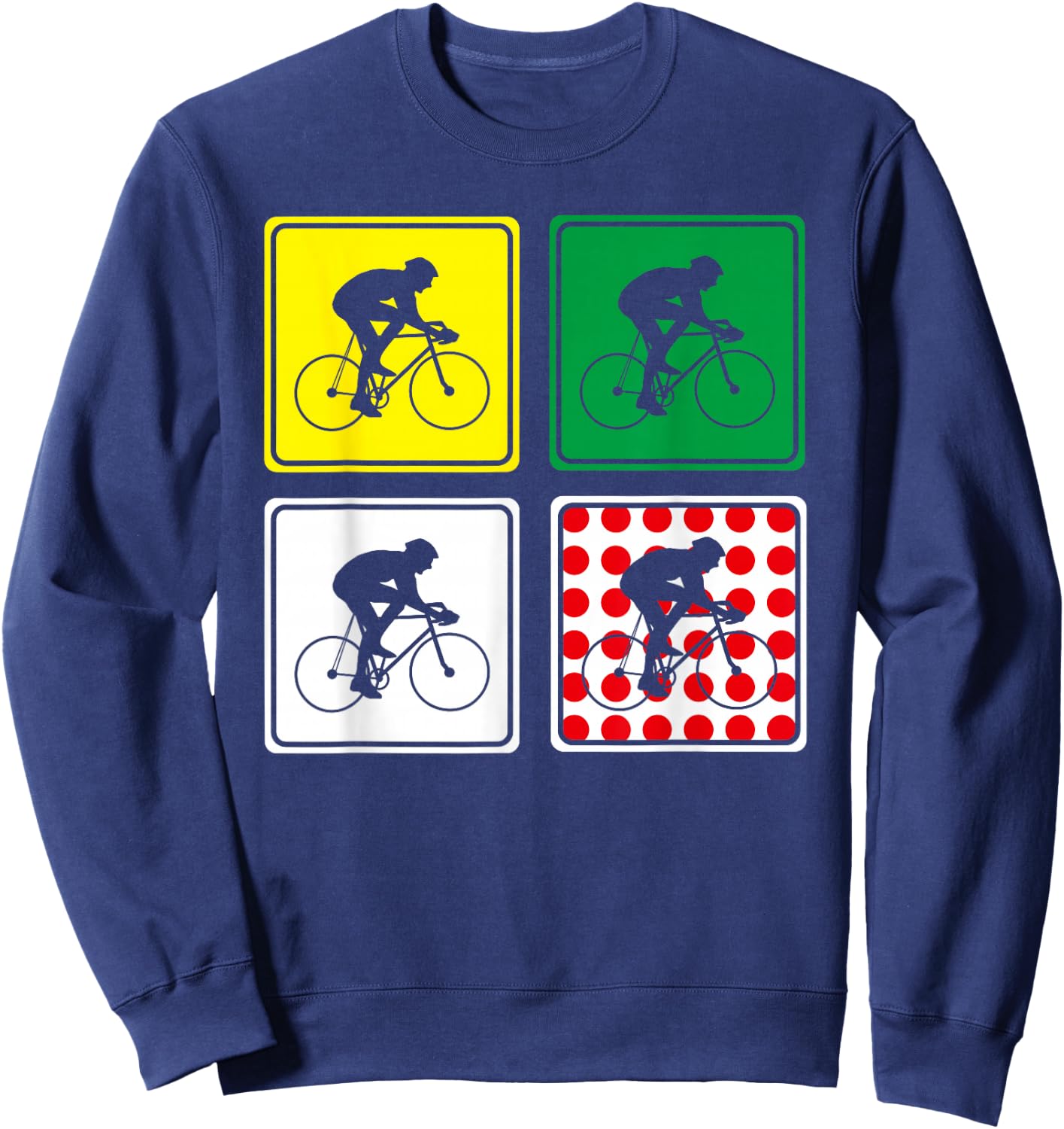 Racing Road Bike Jersey Bicycle Cycling Race Street Biking Sweatshirt - Sweatshirt | Navy