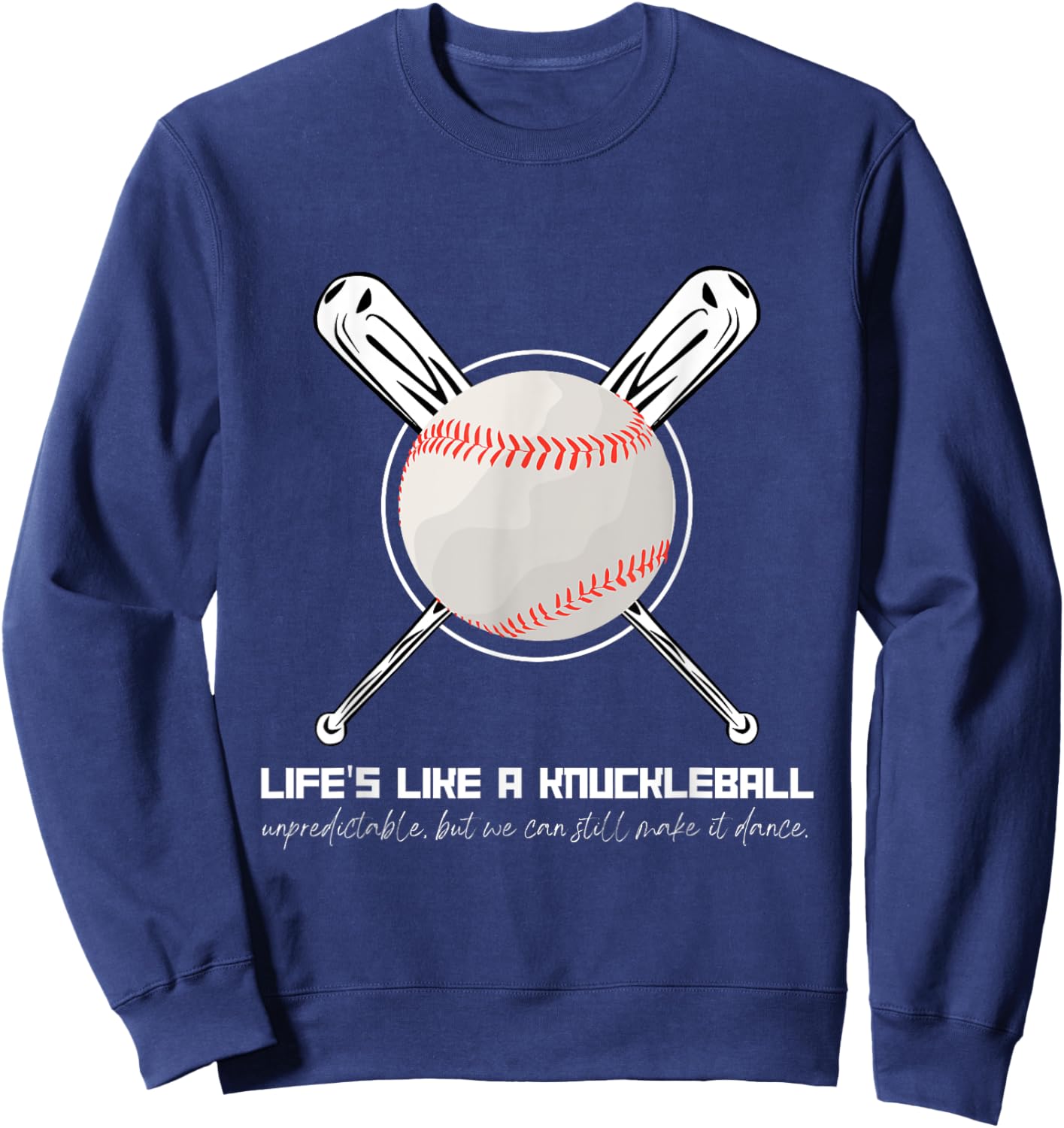 Life's Like A Knuckleball Sweatshirt - Sweatshirt | Navy