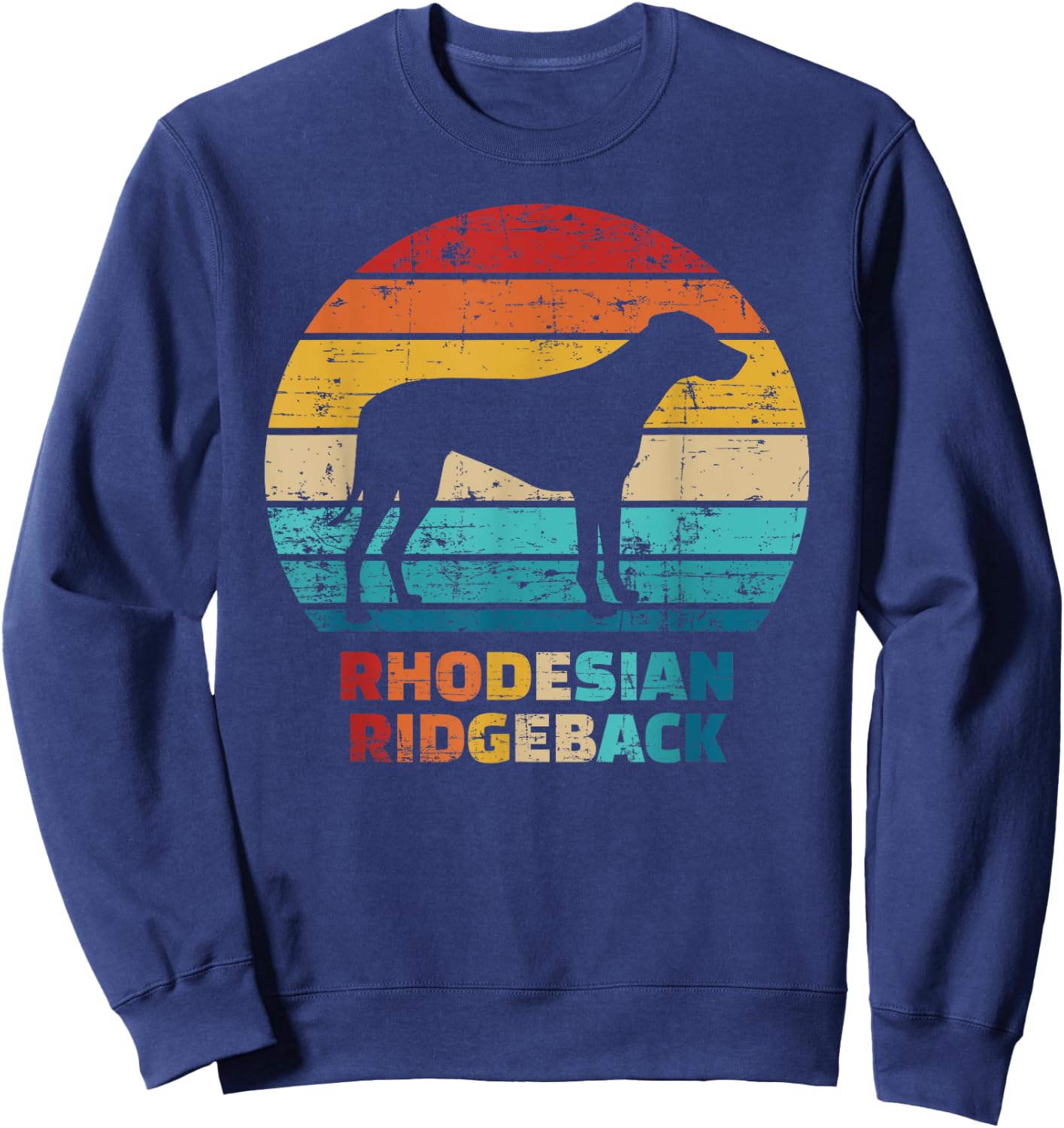Rhodesian Ridgeback vintage Sweatshirt - Sweatshirt | Navy