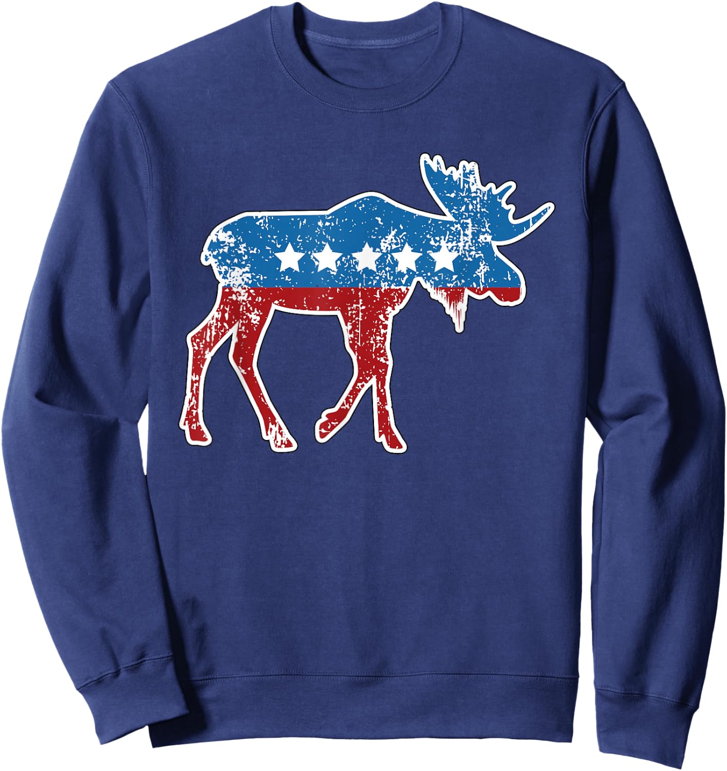 Theodore Roosevelt Teddy Political Bull Moose Party Sweatshirt - Sweatshirt | Navy