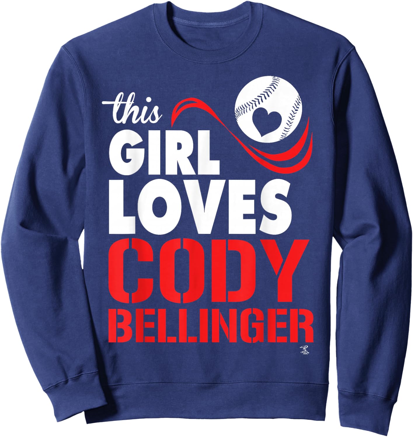 Cody Bellinger This Girl Loves - Apparel Sweatshirt - Sweatshirt | Navy