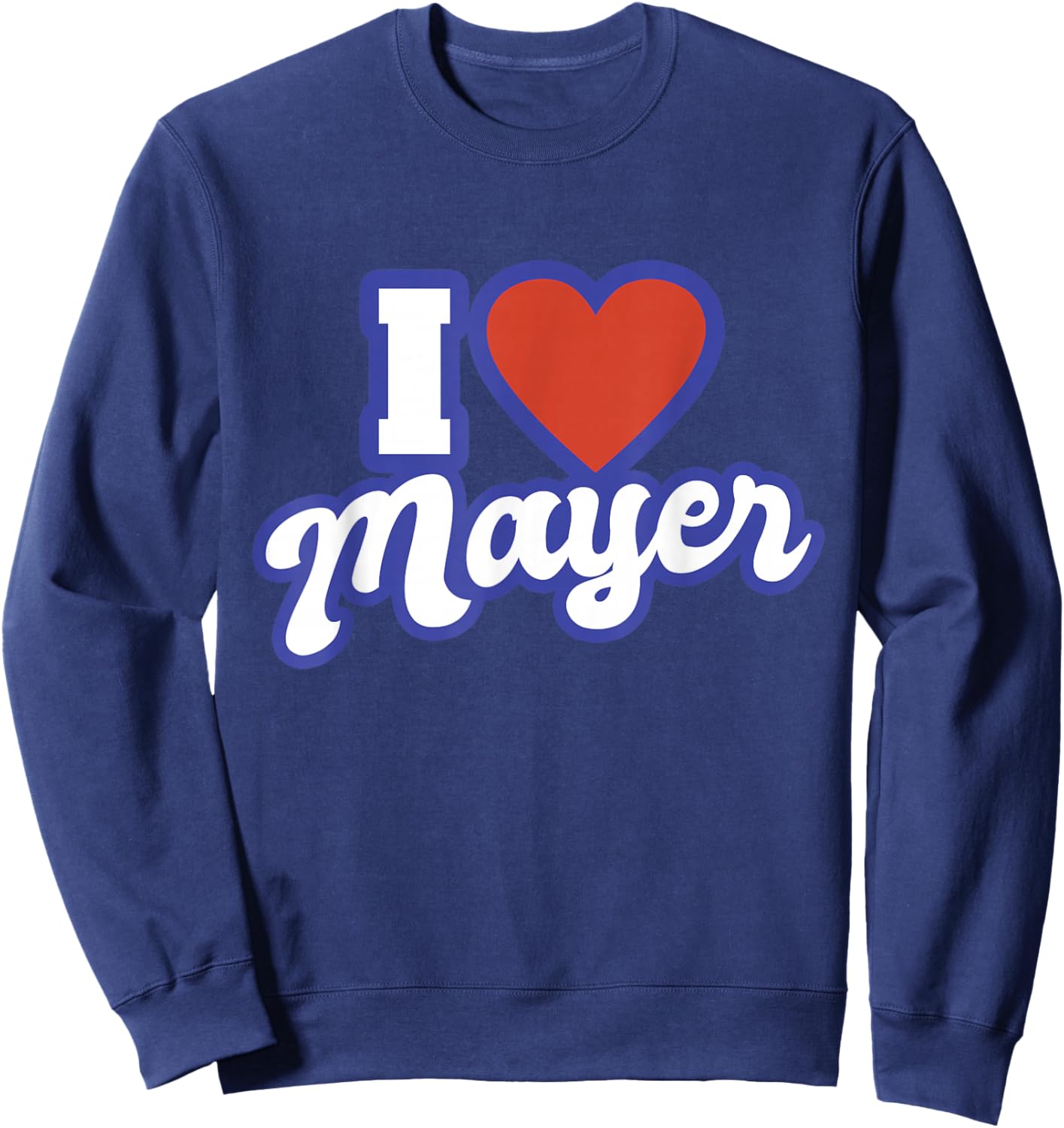 I Love Mayer Sweatshirt - Sweatshirt | Navy