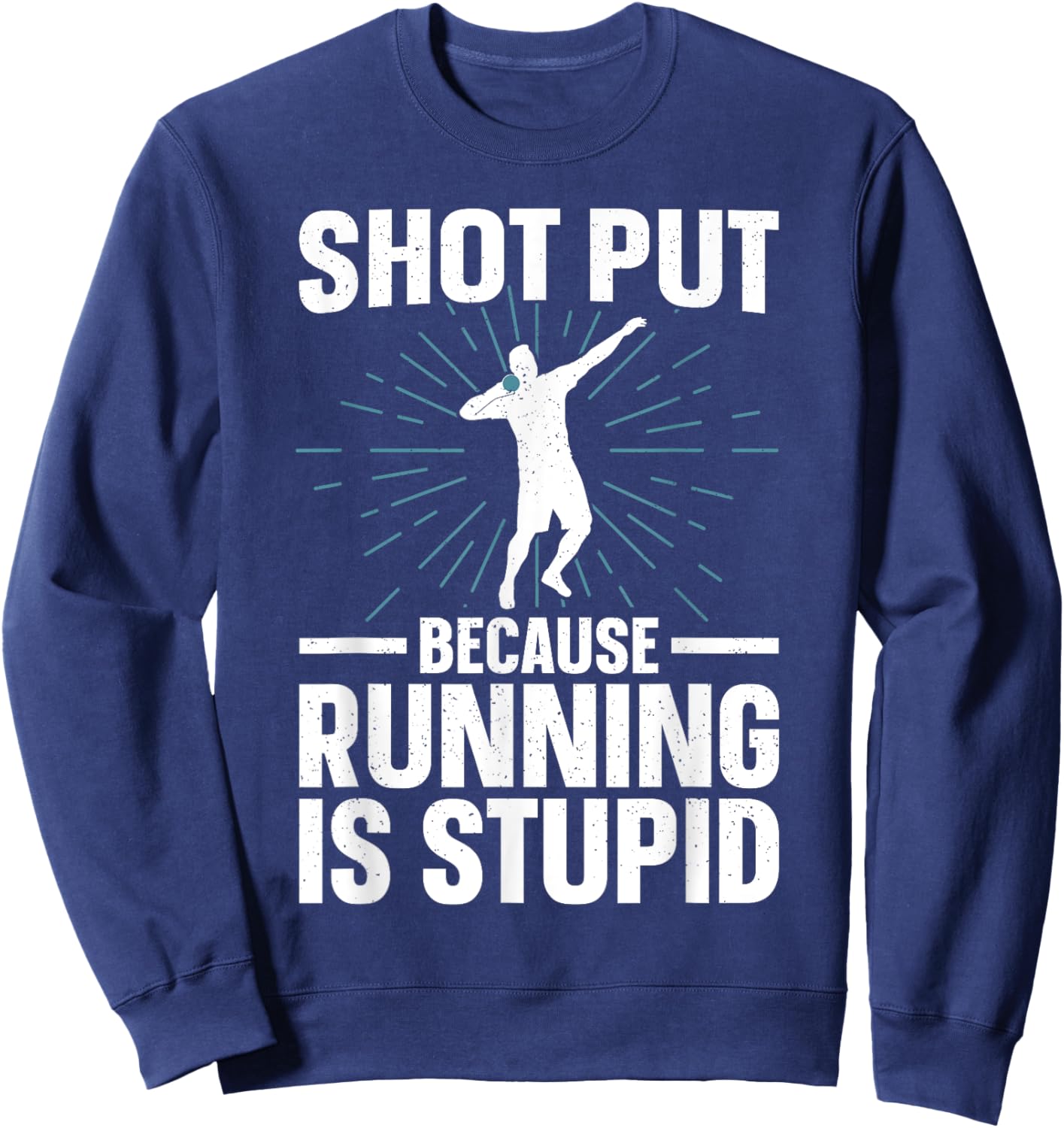 Shot Put Art Women Track And Field Coach Shot Put Sweatshirt - Sweatshirt | Navy
