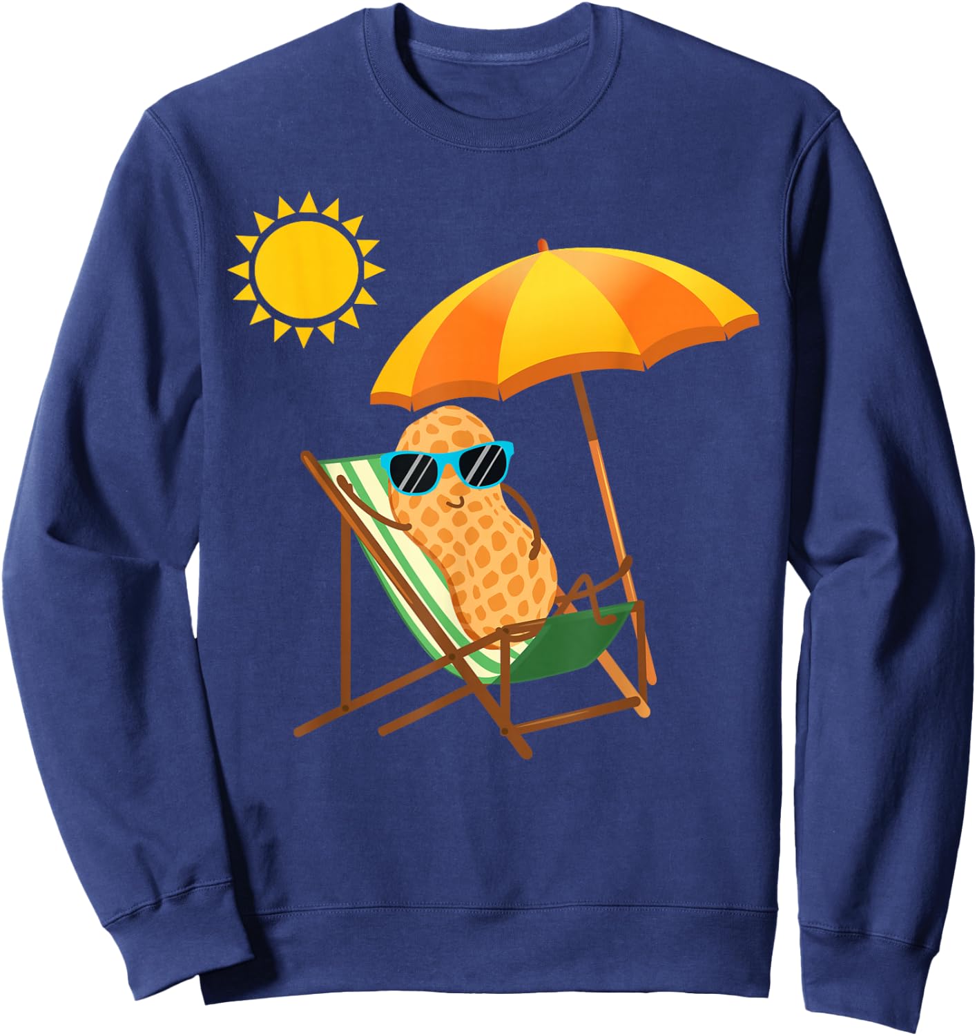 Peanut Graphic Gift Nut Design Peanut Design Sweatshirt - Sweatshirt | Navy