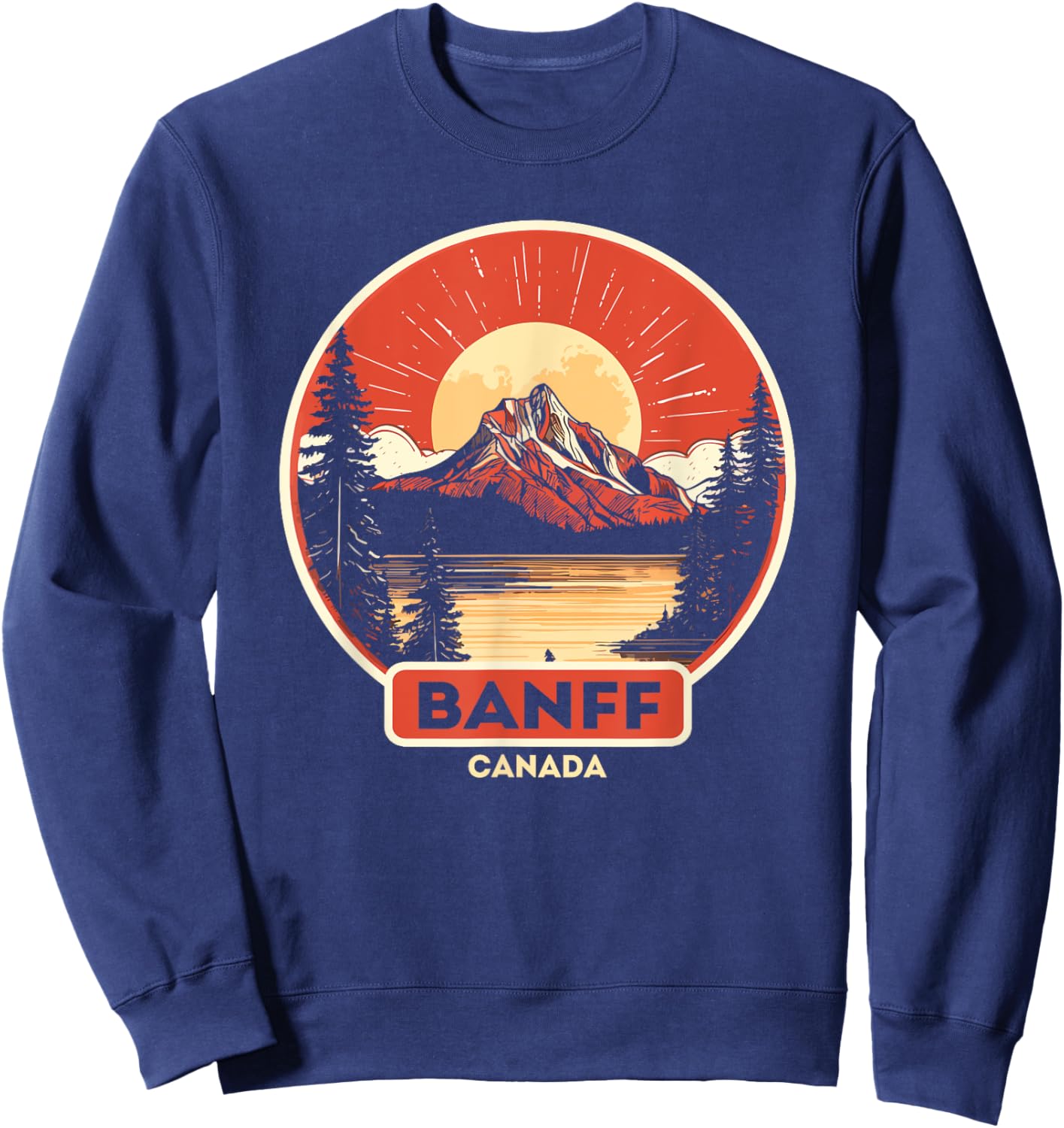 Canadian Banff National Park Souvenirs Sweatshirt - Sweatshirt | Navy