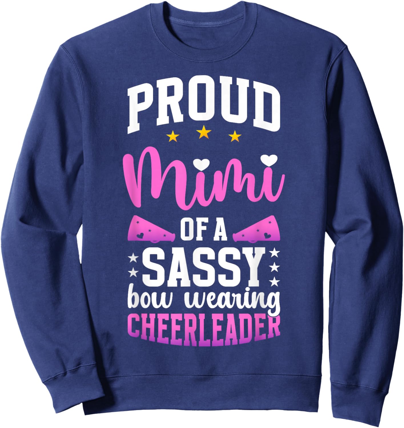 Proud Mimi Of A Cheerleader Mimi Cheer Mimi Grandma Sweatshirt - Sweatshirt | Navy