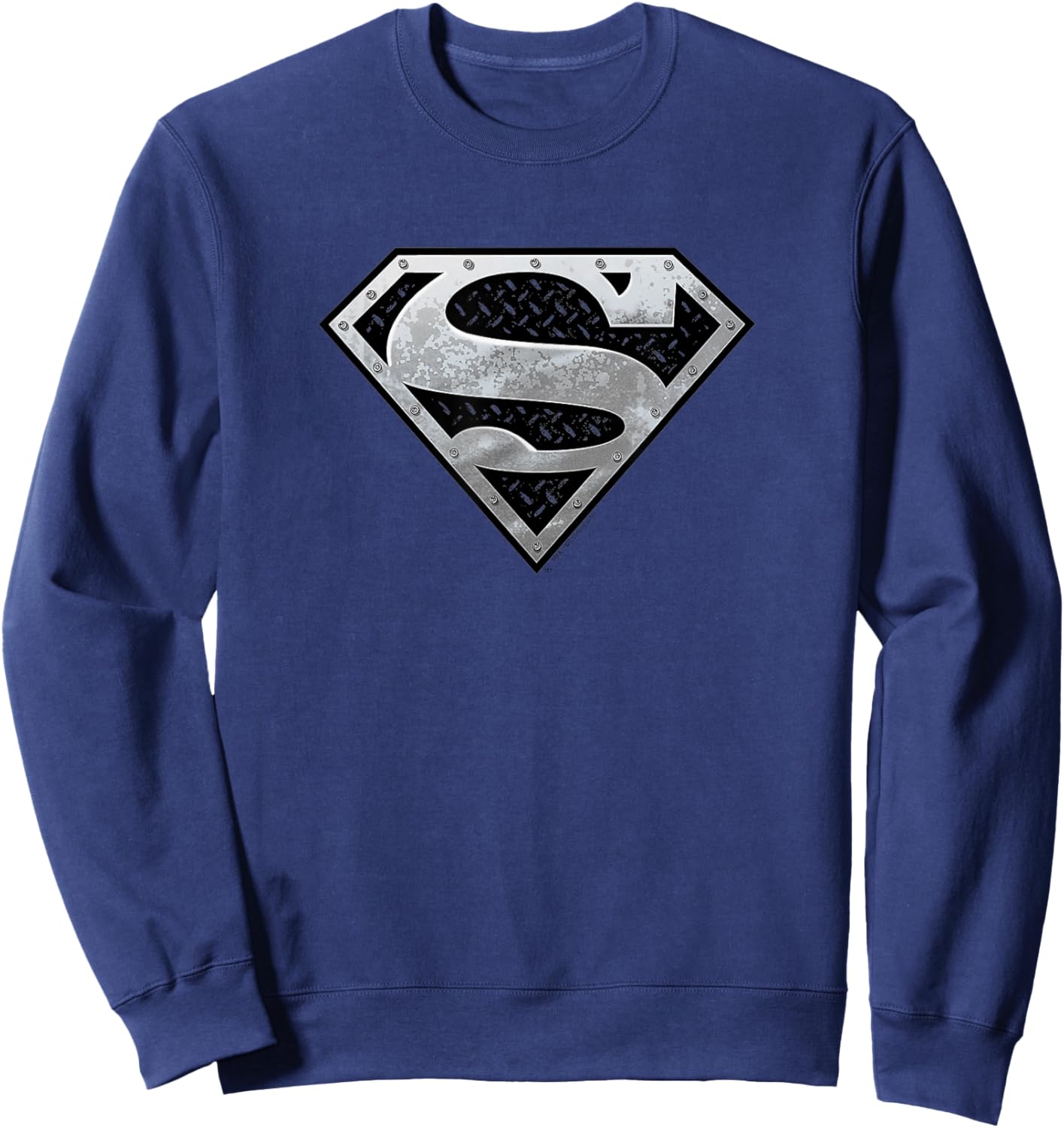 Superman Super Metallic Shield Sweatshirt - Sweatshirt | Navy
