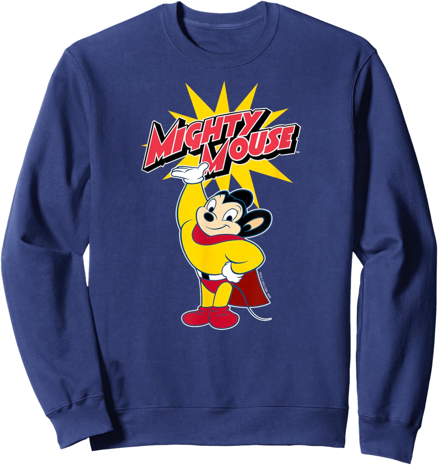 Mighty Mouse - Mighty Mouse Burst Sweatshirt - Sweatshirt | Navy