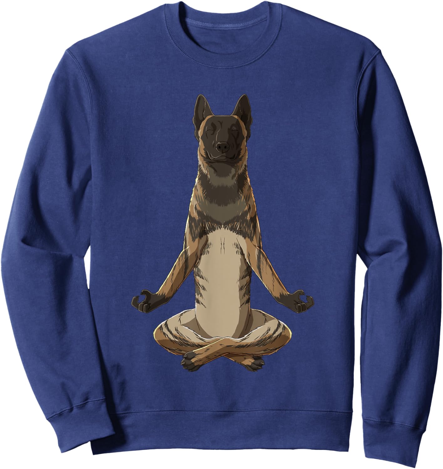 Funny Yoga Dog Dutch Shepherd Sweatshirt - Sweatshirt | Navy