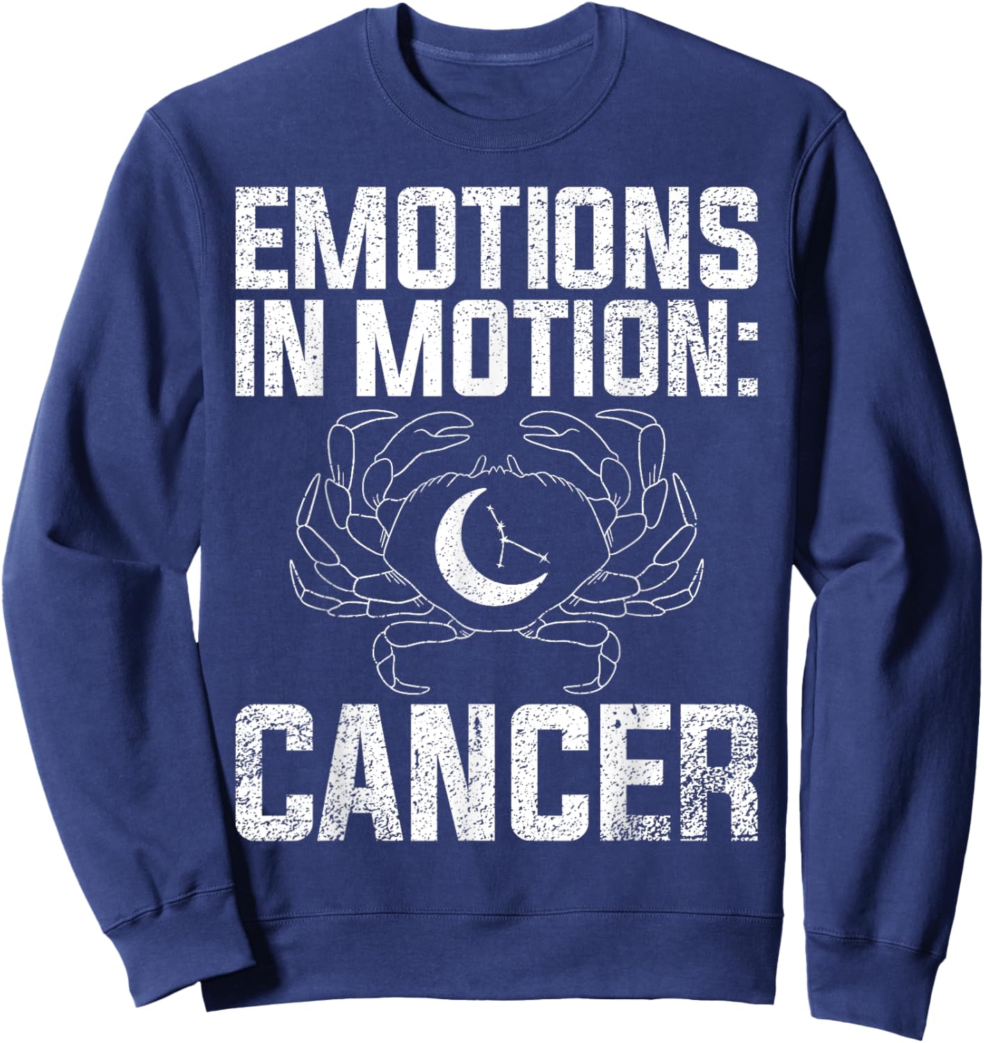 Emotions in Motion Cancer Zodiac Sweatshirt - Sweatshirt | Navy
